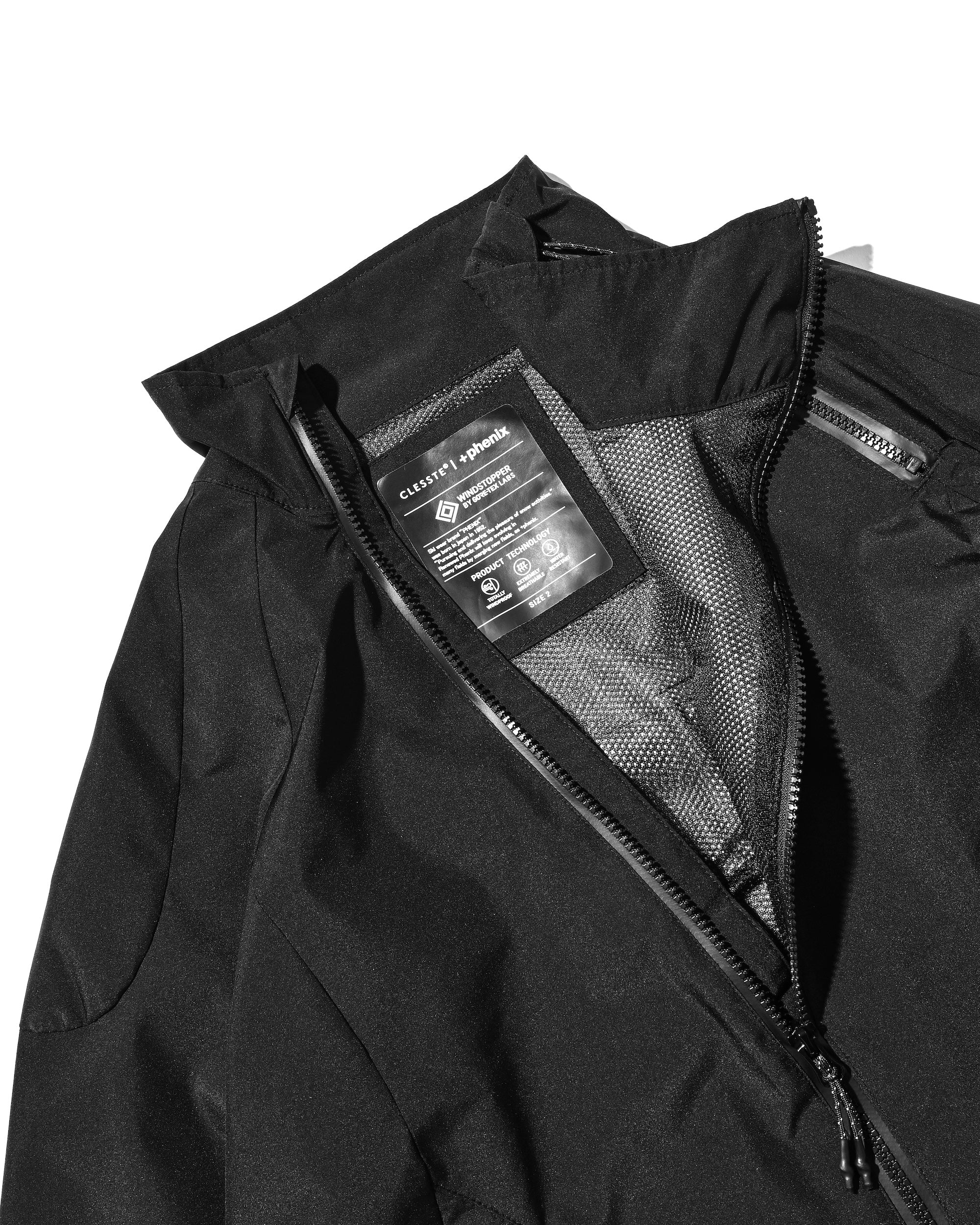 【2.25 WED 20:00- IN STOCK】+phenix WINDSTOPPER® by GORE-TEX LABS CITY SIDEWINDER JACKET (BLACK)