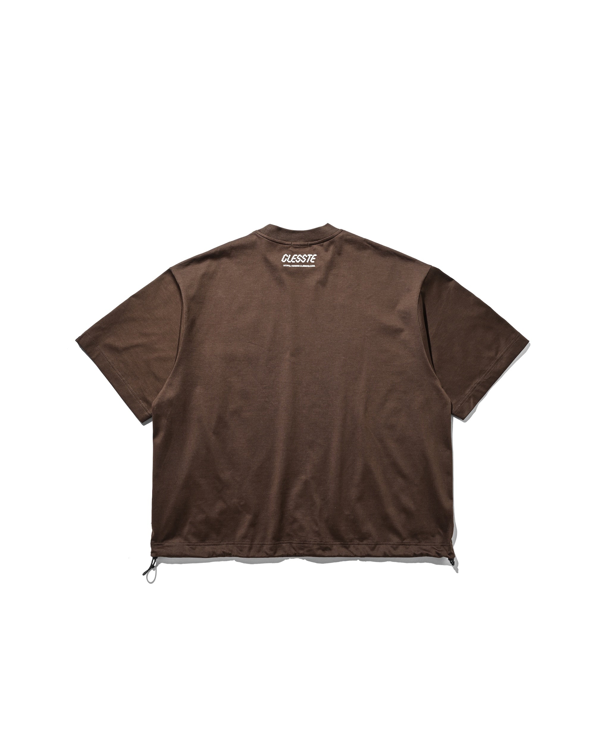 STAFF T-SHIRT WITH DRAWSTRINGS (BROWN)