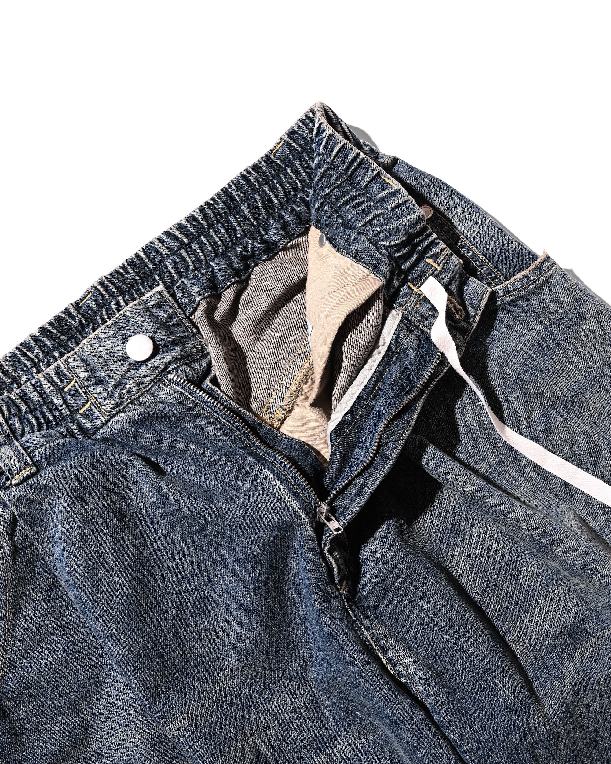 【8.30 SAT 20:00- IN STOCK】VINTAGE DYED SELVEDGE DENIM WIDE PANTS (VINTAGE INDIGO)