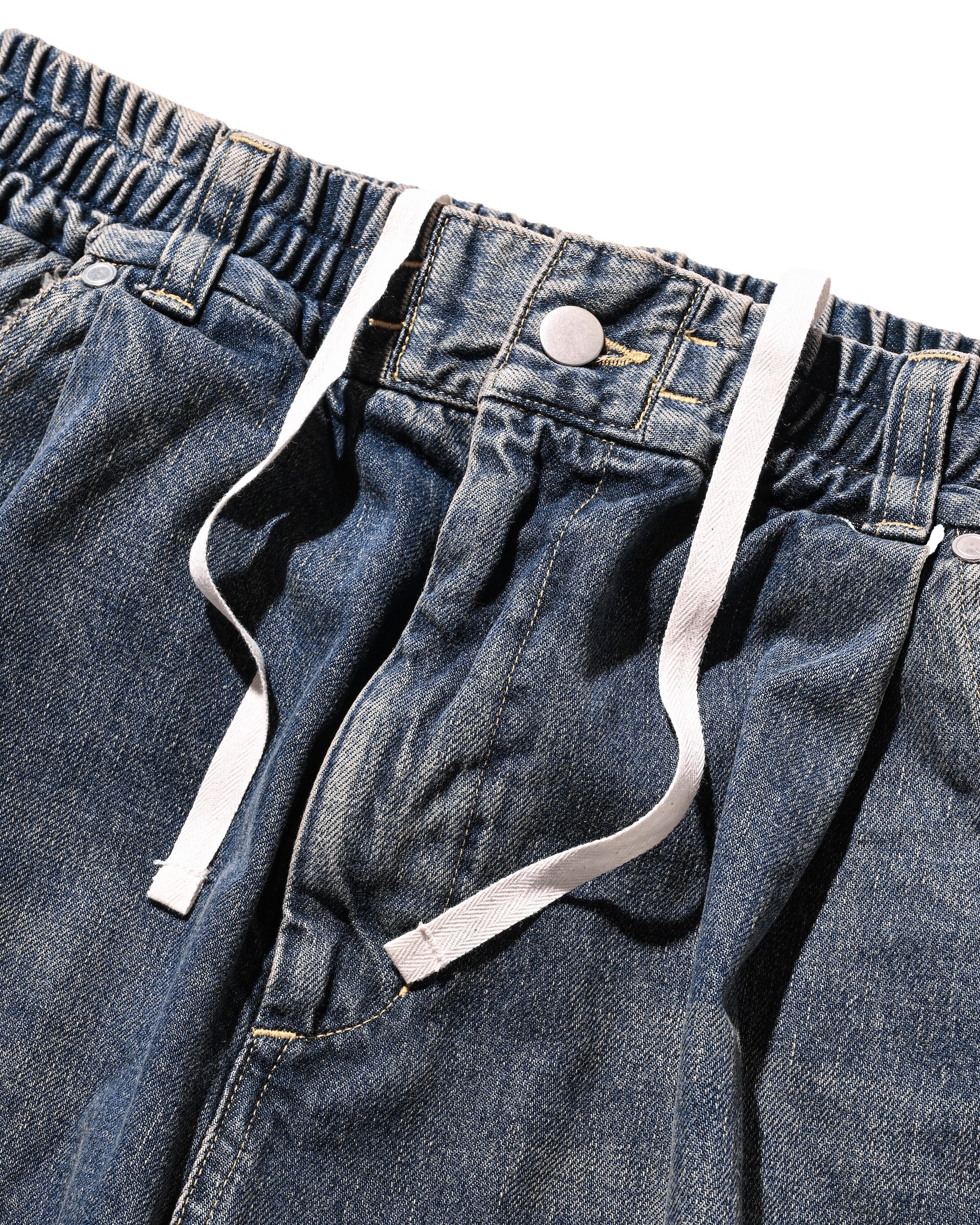 【8.30 SAT 20:00- IN STOCK】VINTAGE DYED SELVEDGE DENIM WIDE PANTS (VINTAGE INDIGO)