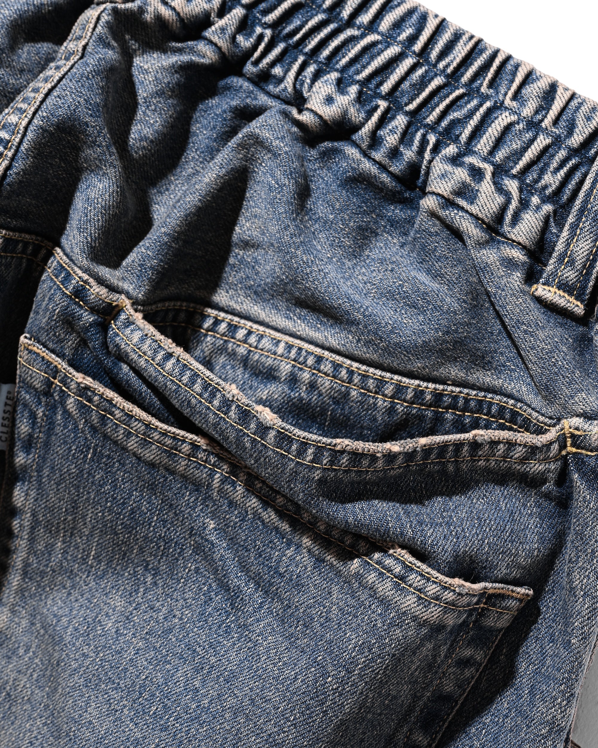 【8.30 SAT 20:00- IN STOCK】VINTAGE DYED SELVEDGE DENIM WIDE PANTS (VINTAGE INDIGO)