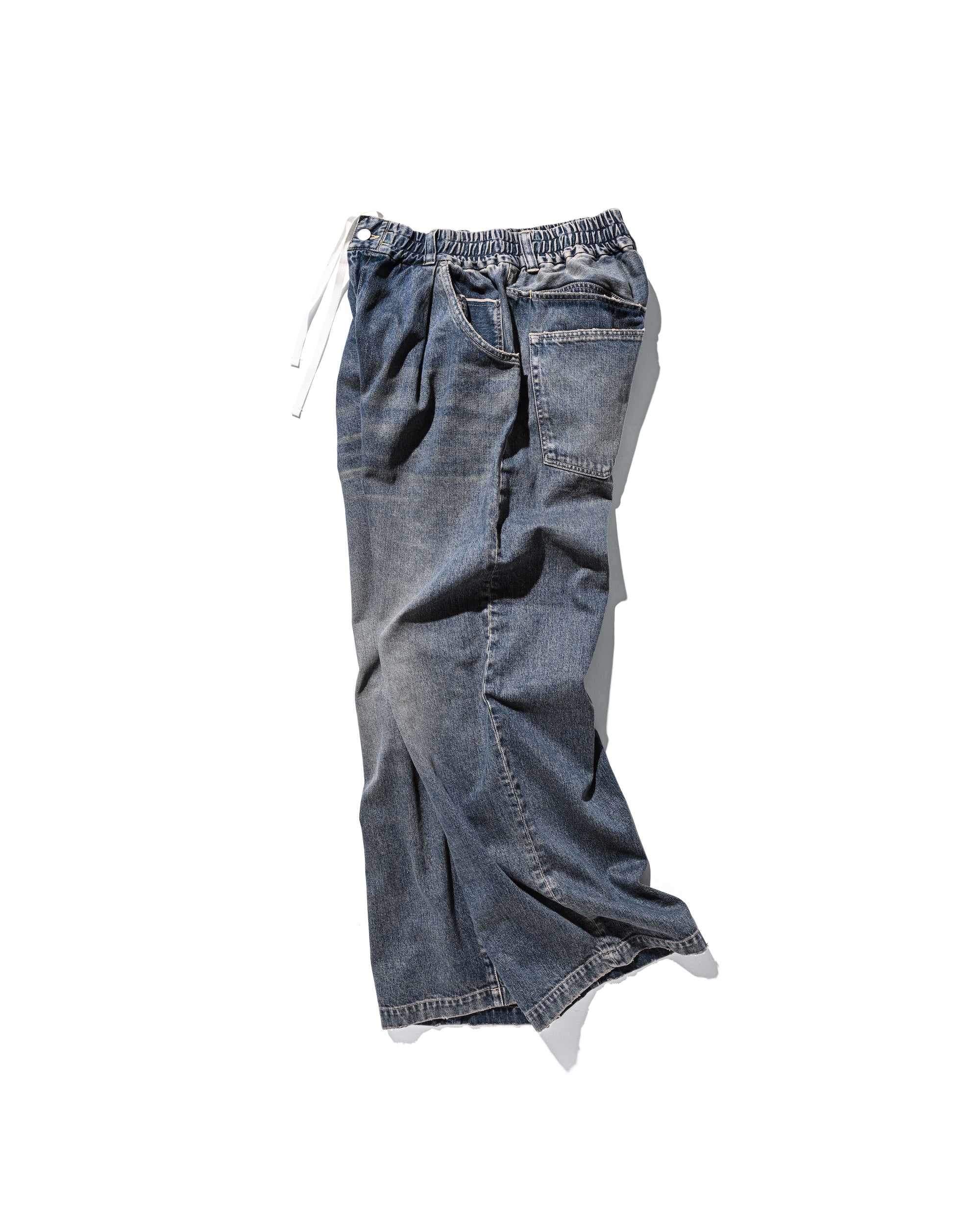 【8.30 SAT 20:00- IN STOCK】VINTAGE DYED SELVEDGE DENIM WIDE PANTS (VINTAGE INDIGO)