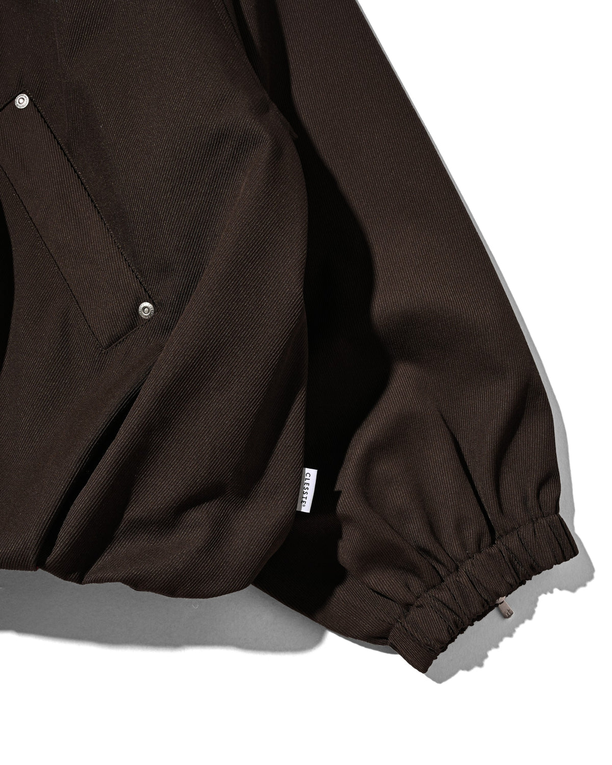 【10.7 WED 20:00- IN STOCK】 WOOL KERSEY CITY UTILITY BALLOON JACKET (BROWN)