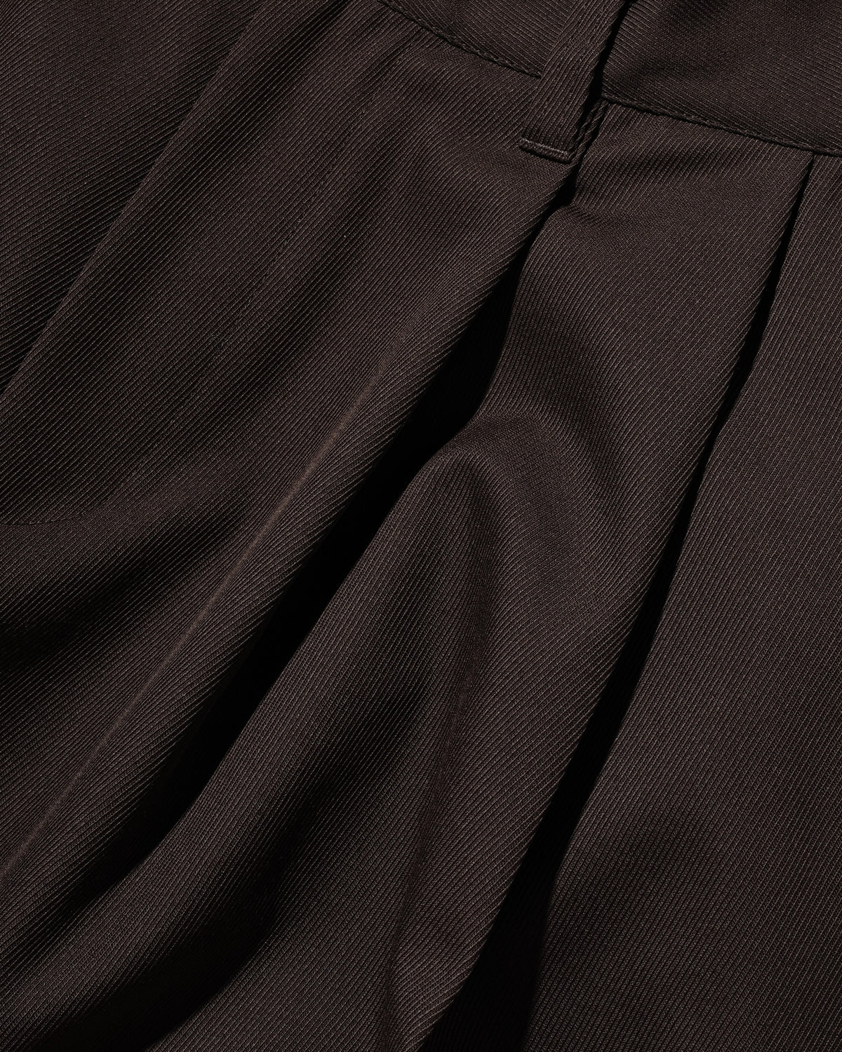 【10.7 WED 20:00- IN STOCK】 WOOL KERSEY CITY WIDE TAPERED BALLOON PANTS (BROWN)