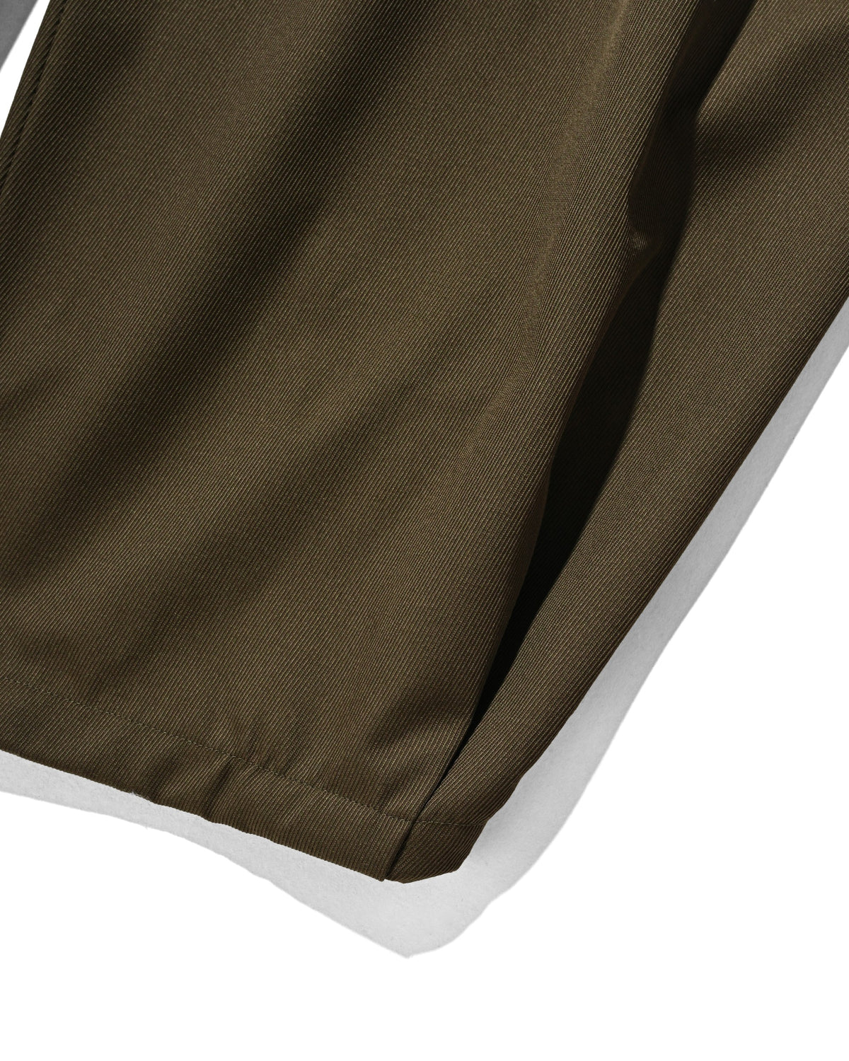 【10.7 WED 20:00- IN STOCK】 WOOL KERSEY CITY WIDE TAPERED BALLOON PANTS (OLIVE)