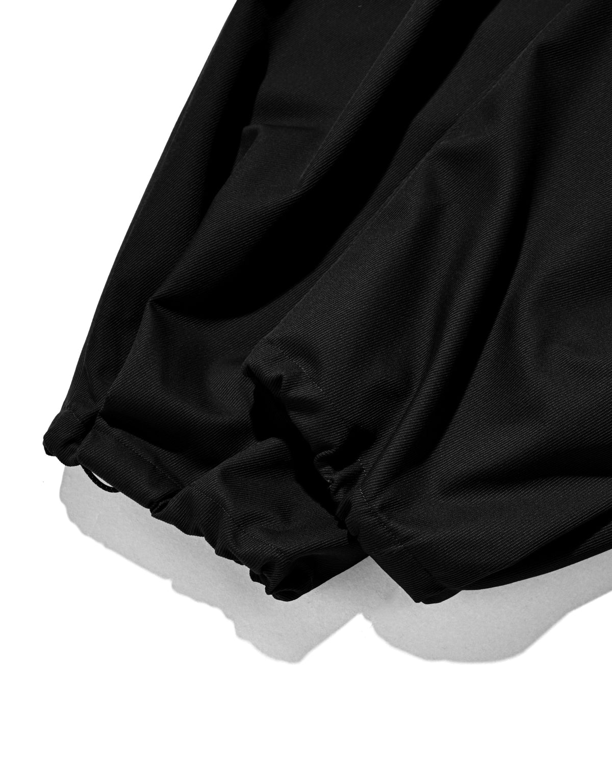【10.7 WED 20:00- IN STOCK】 WOOL KERSEY CITY WIDE TAPERED BALLOON PANTS (BLACK)