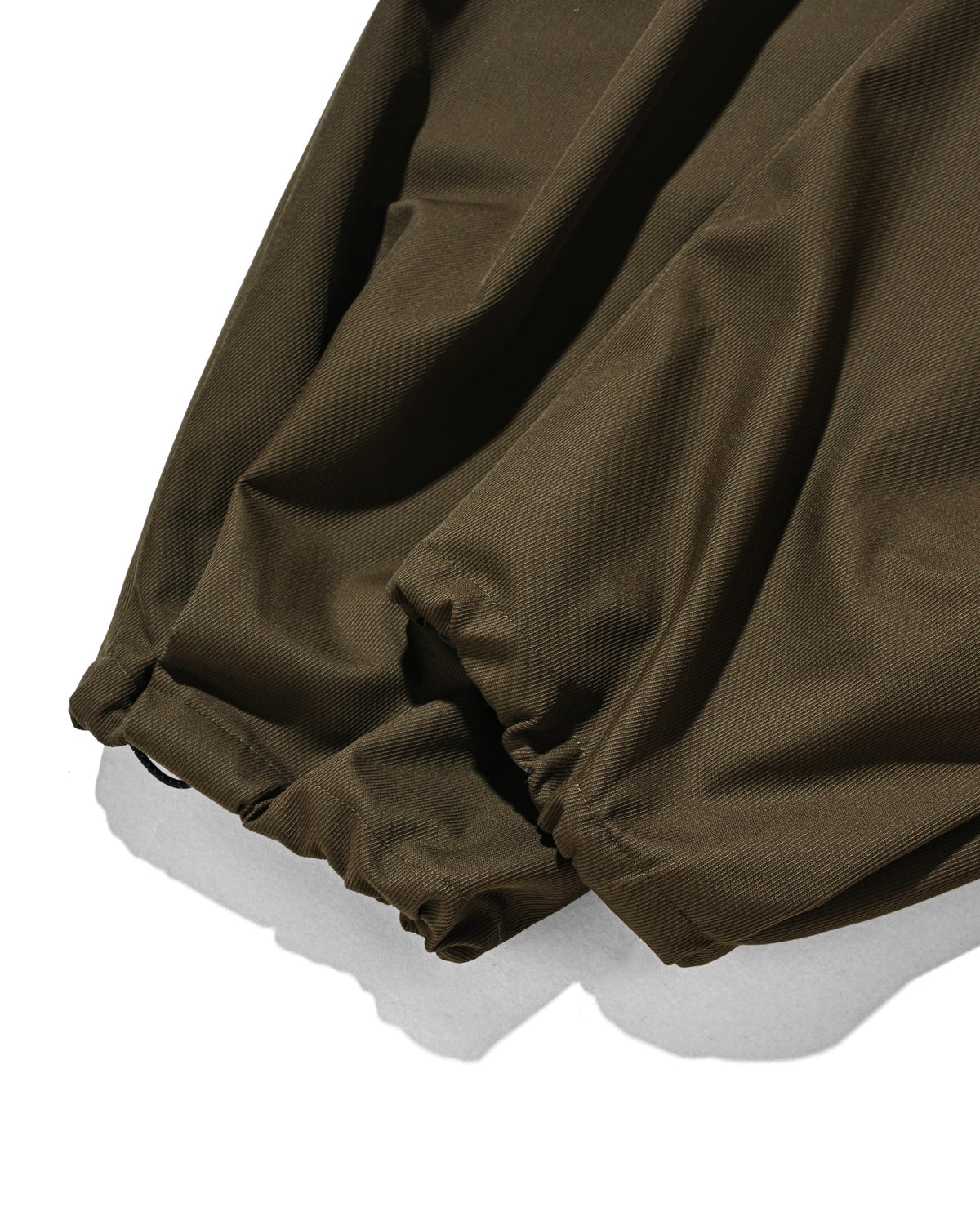 【10.7 WED 20:00- IN STOCK】 WOOL KERSEY CITY WIDE TAPERED BALLOON PANTS (OLIVE)