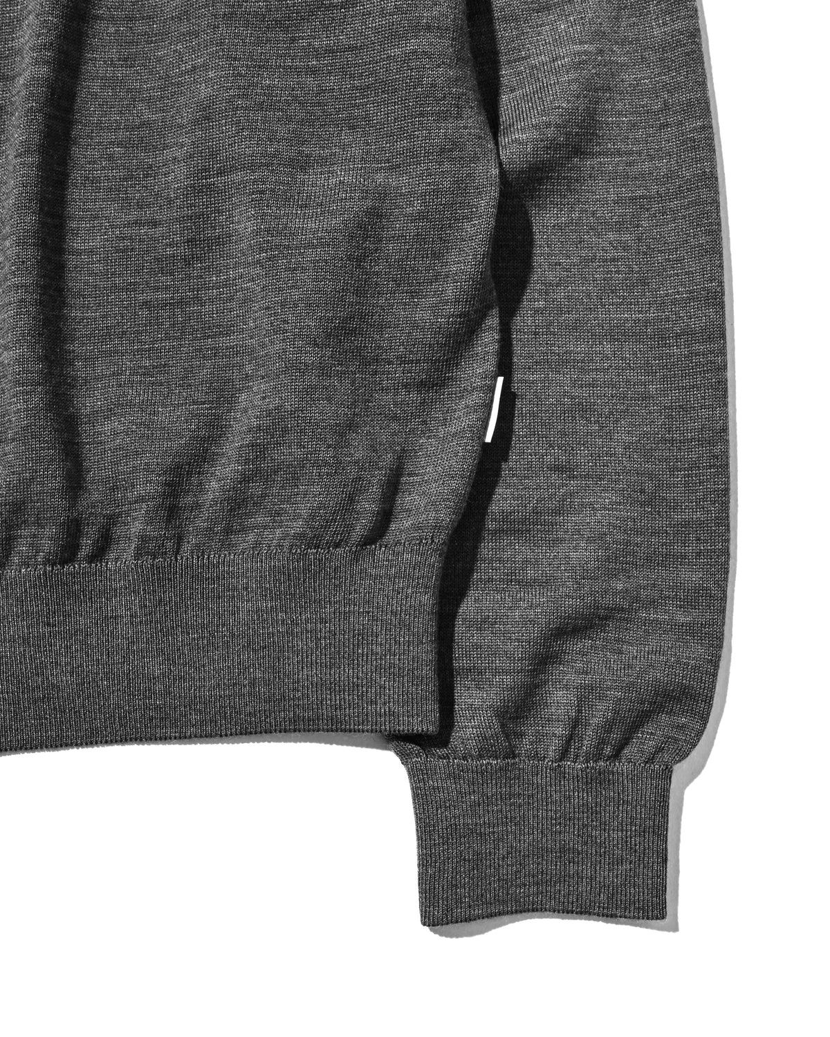 【10.31 SAT 20:00- IN STOCK】 12G WOOL V-NECK KNIT PULLOVER (GRAY)