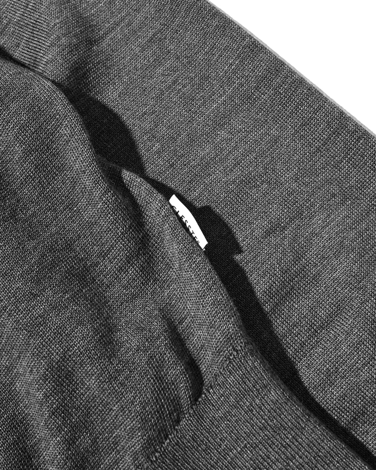 【10.21 WED 20:00- IN STOCK】 12G WOOL KNIT COLLARED CARDIGAN (GRAY)