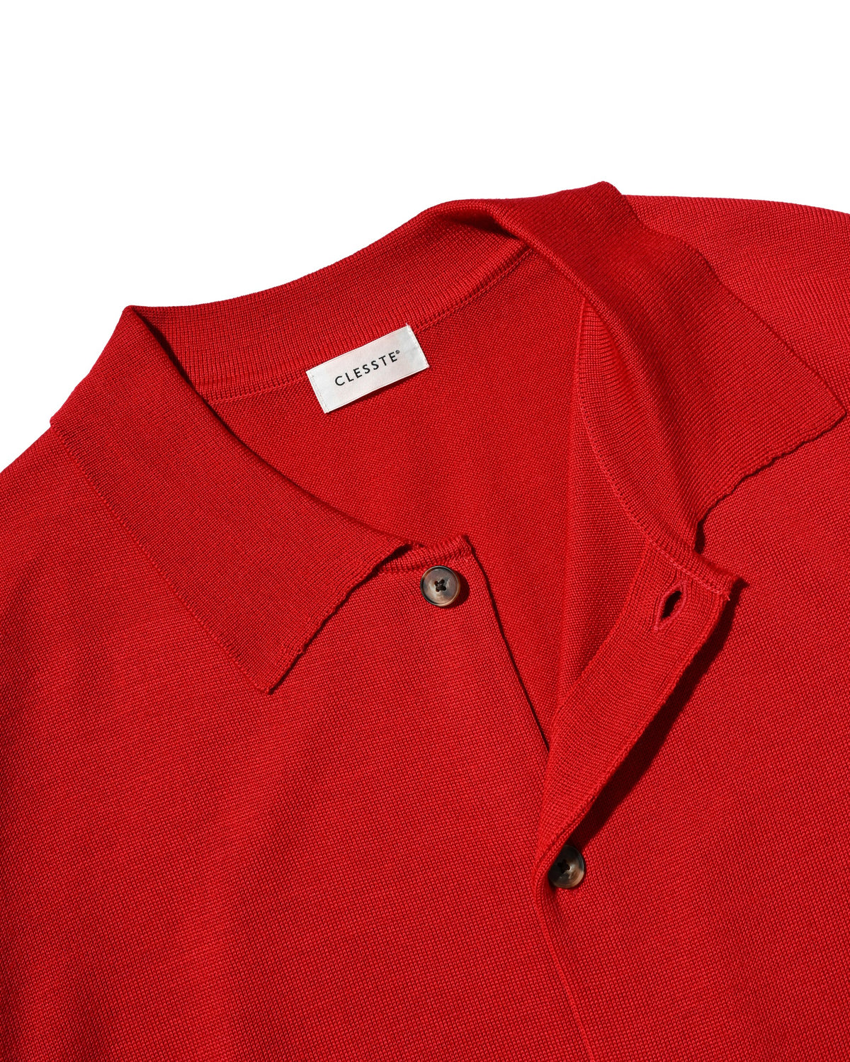 【10.21 WED 20:00- IN STOCK】 12G WOOL KNIT COLLARED CARDIGAN (RED)