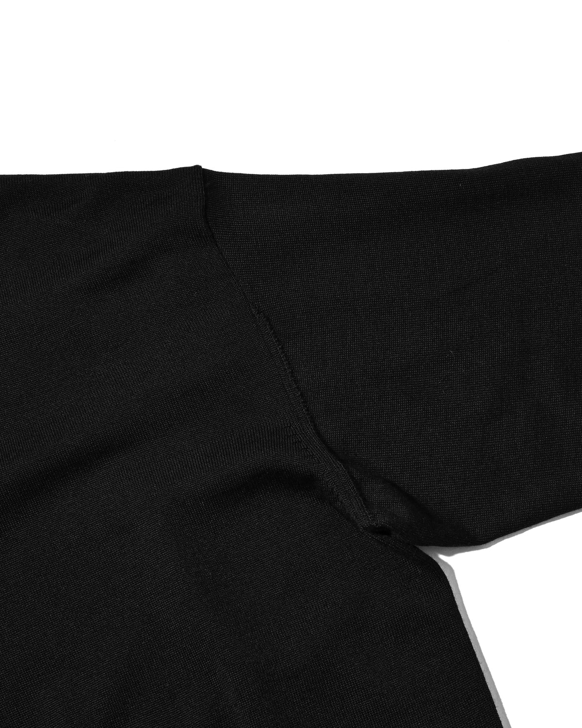 【10.31 SAT 20:00- IN STOCK】 12G WOOL V-NECK KNIT PULLOVER (BLACK)
