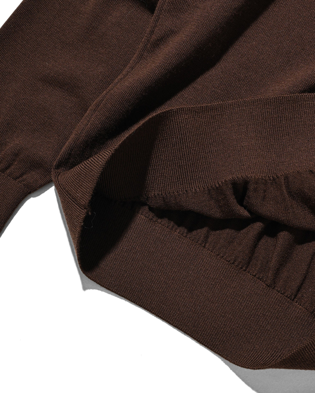 【10.31 SAT 20:00- IN STOCK】 12G WOOL V-NECK KNIT PULLOVER (BROWN)