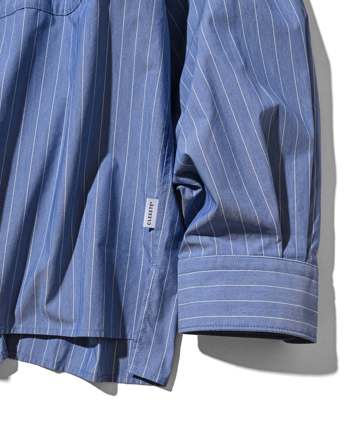 【10.14 WED 20:00- IN STOCK】 STRIPED EVERYDAY BOX FIT L/S SHIRT (BLUE STRIPE)