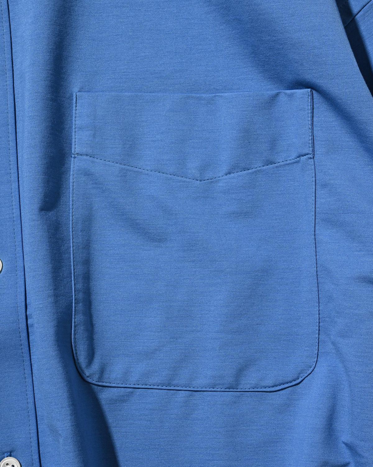 【10.14 WED 20:00- IN STOCK】 46G KNIT EVERYDAY BOX L/S SHIRT (SAX BLUE)
