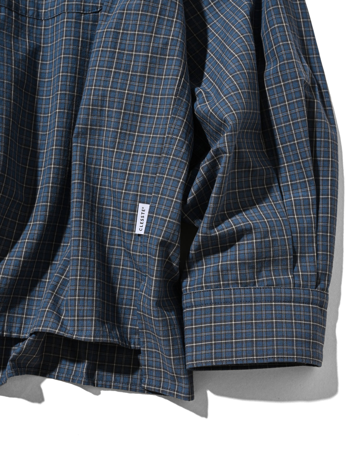 【10.14 WED 20:00- IN STOCK】 MINI CHECK EVERYDAY BOX FIT L/S SHIRT (BLUE MINI CHECK)