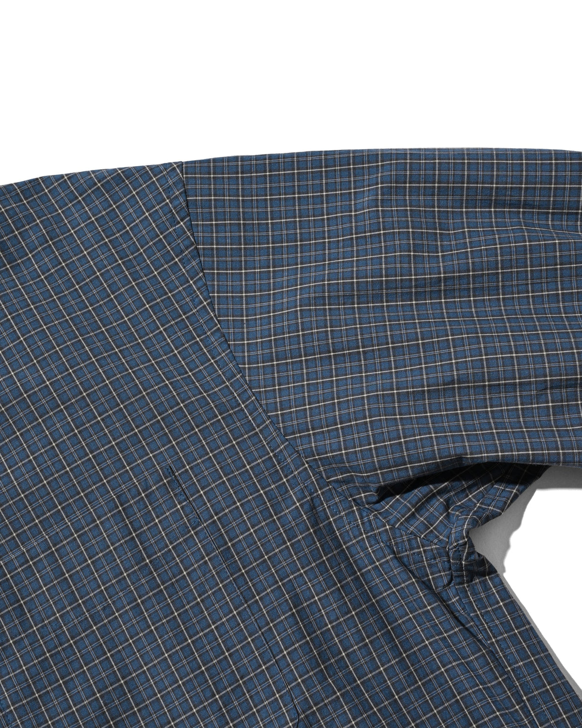 【10.14 WED 20:00- IN STOCK】 MINI CHECK EVERYDAY BOX FIT L/S SHIRT (BLUE MINI CHECK)