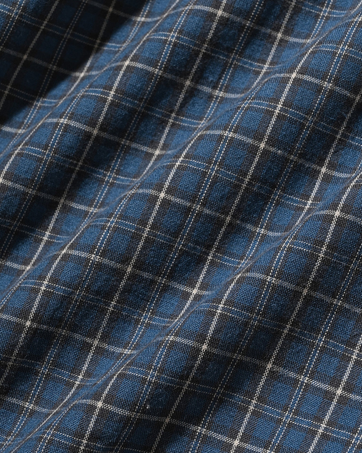 【10.14 WED 20:00- IN STOCK】 MINI CHECK EVERYDAY BOX FIT L/S SHIRT (BLUE MINI CHECK)