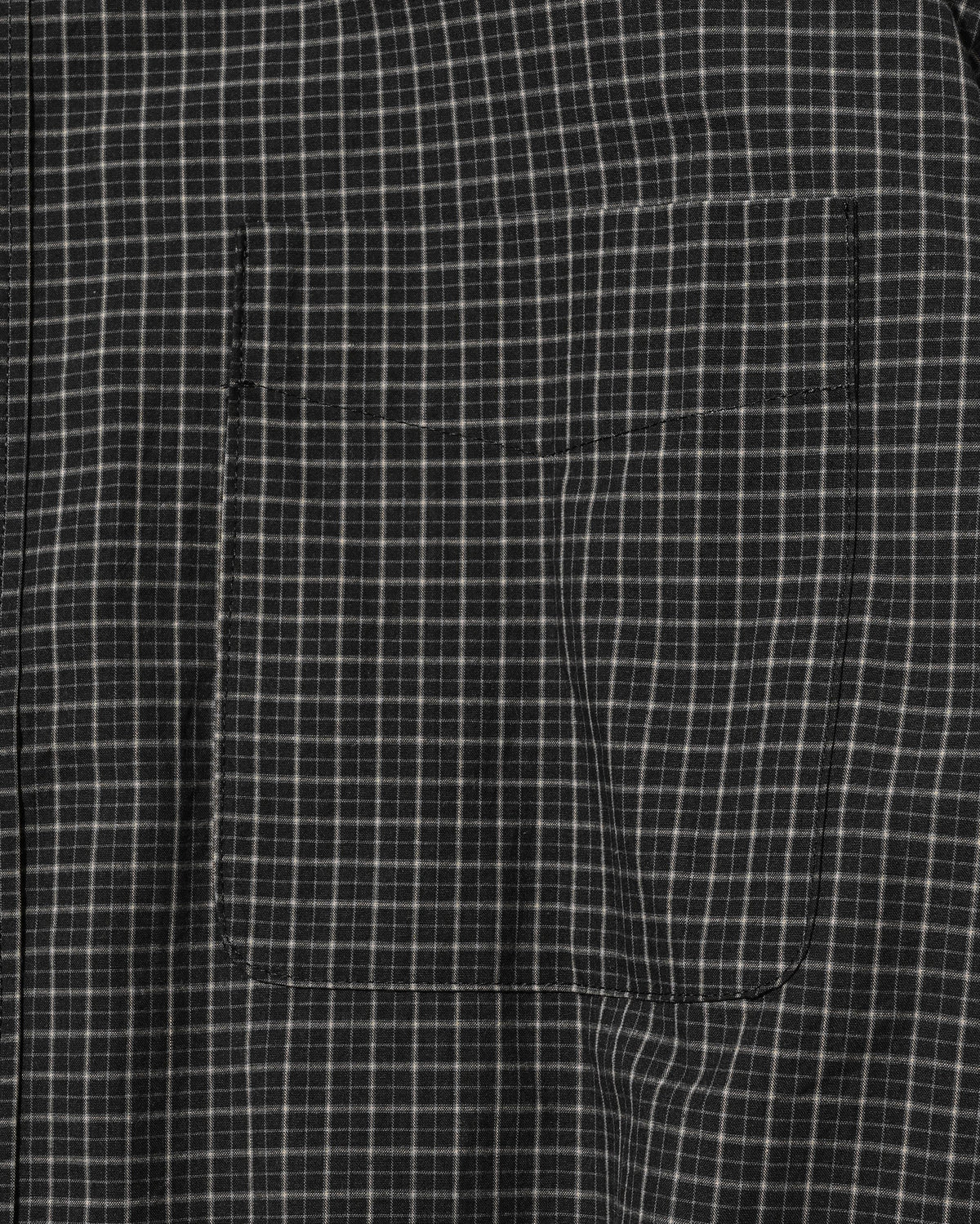 【10.14 WED 20:00- IN STOCK】 MINI CHECK EVERYDAY BOX FIT L/S SHIRT (BLACK MINI CHECK)