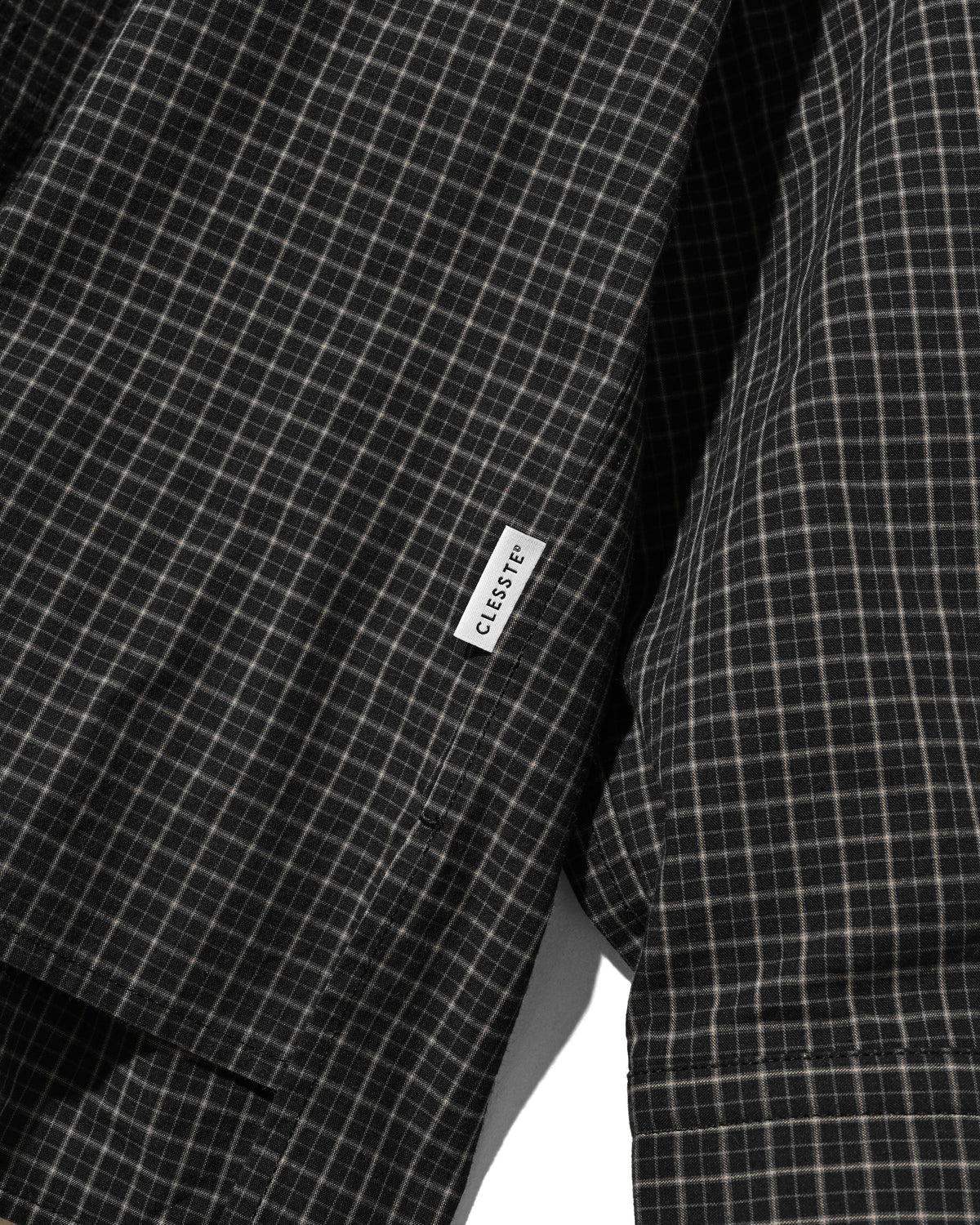 【10.14 WED 20:00- IN STOCK】 MINI CHECK EVERYDAY BOX FIT L/S SHIRT (BLACK MINI CHECK)