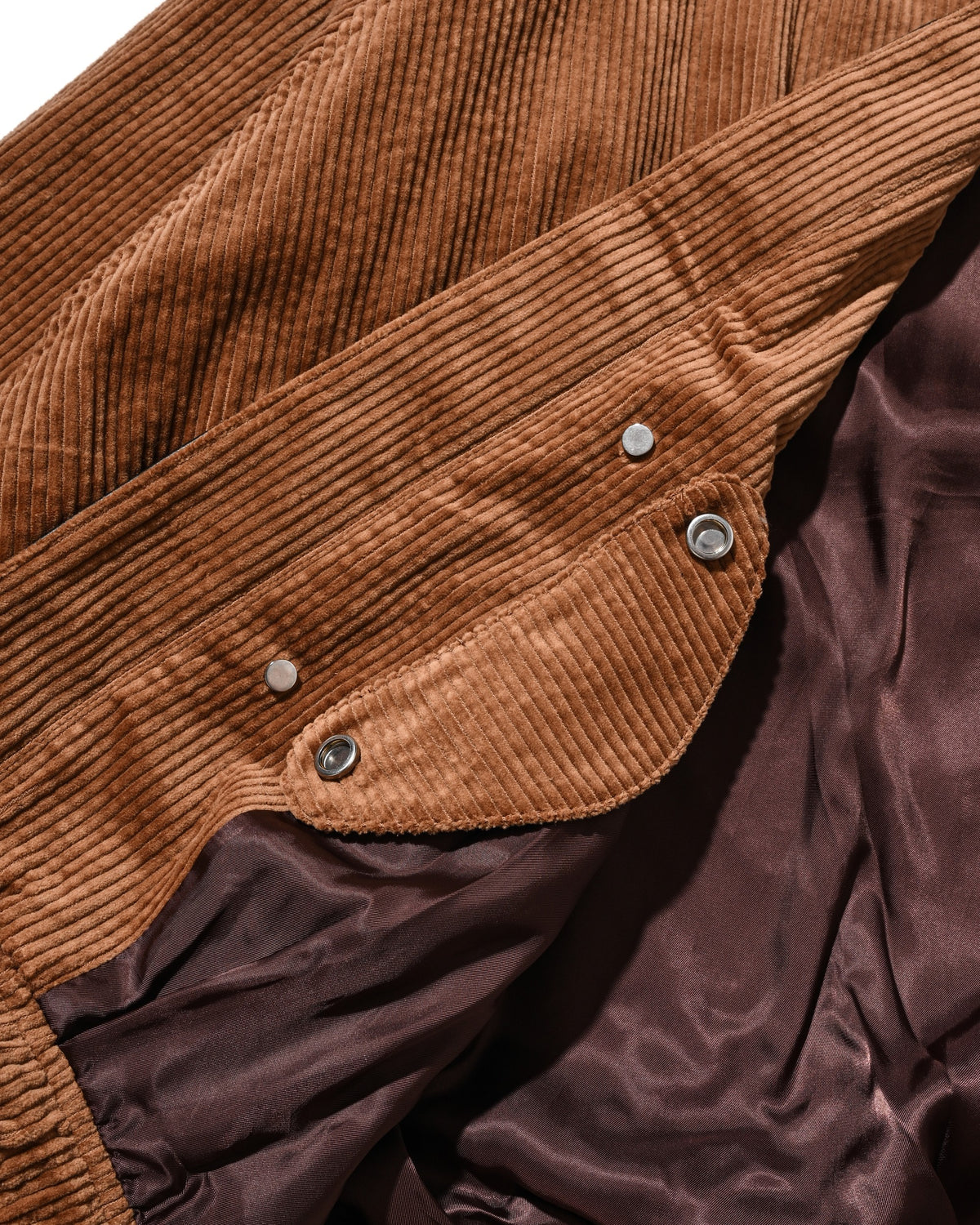 【10.21 WED 20:00- IN STOCK】 LEATHER COLLAR CORDUROY CITY UTILITY BALLOON JACKET (CAMEL)