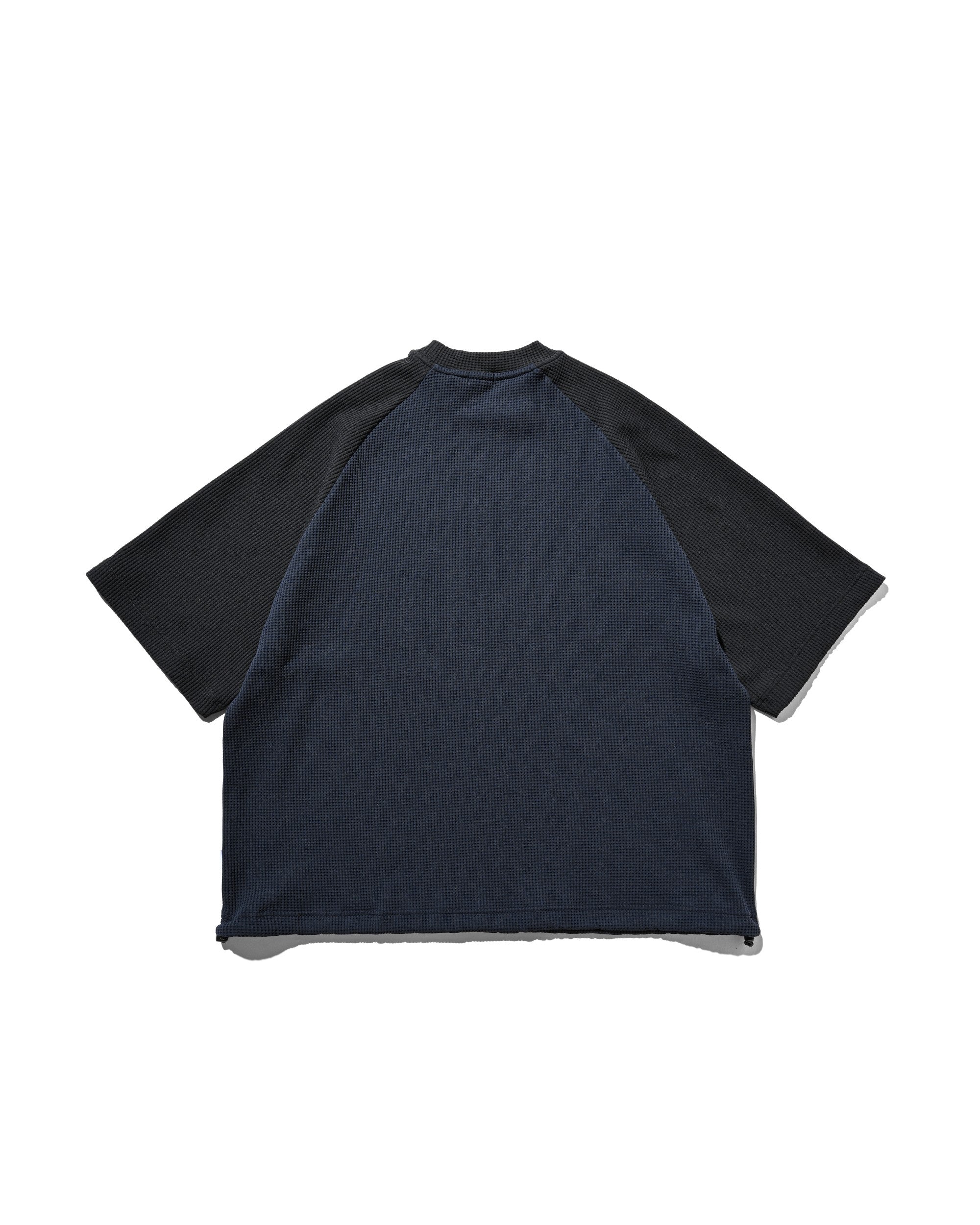 【6.3 WED 20:00- IN STOCK】CITY LIGHT THERMAL RAGLAN S/S T-SHIRT WITH DRAWSTRINGS (NAVY×BLACK)