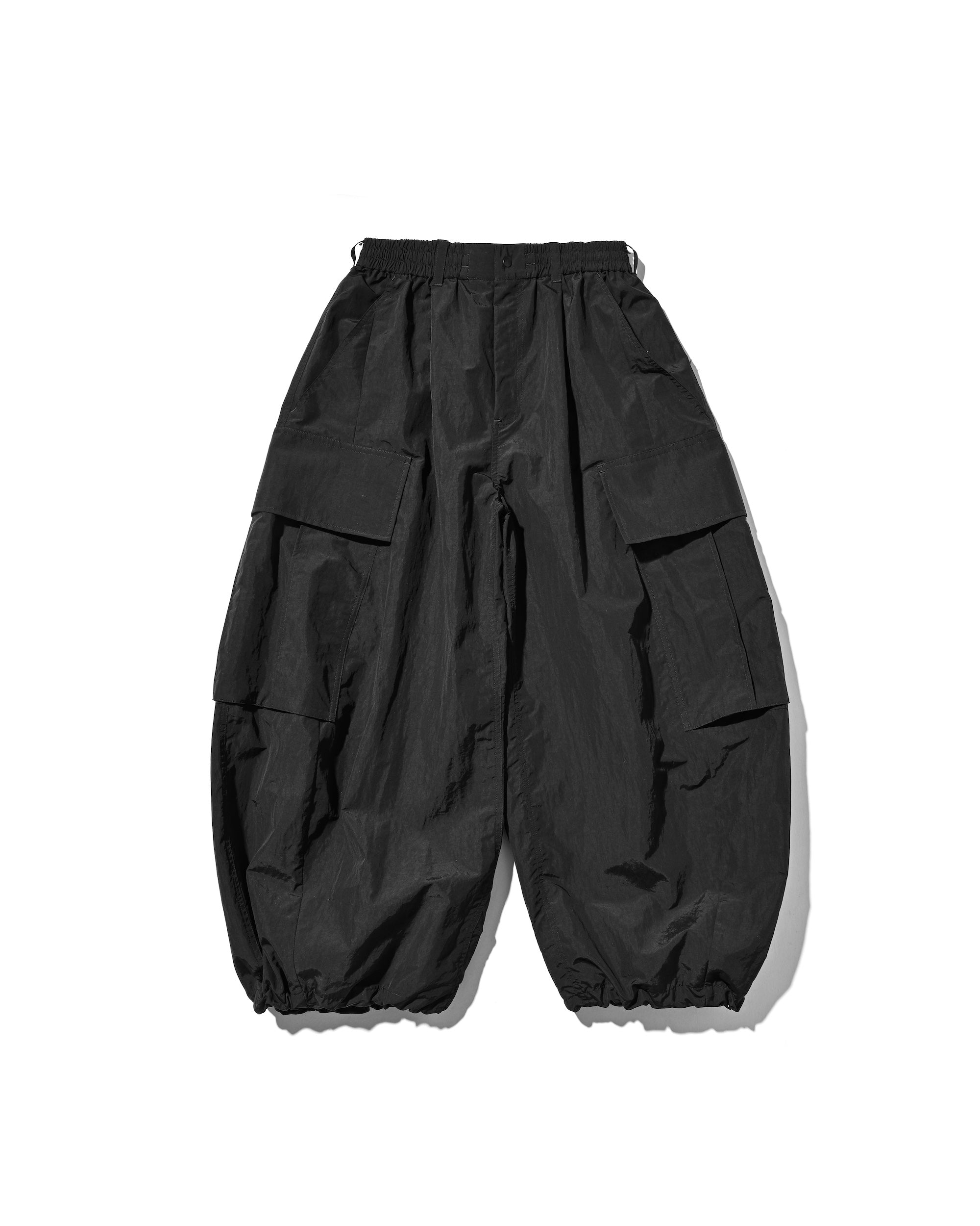 ACTIVE CITY MEGA POCKET BALLOON CARGO PANTS (BLACK)