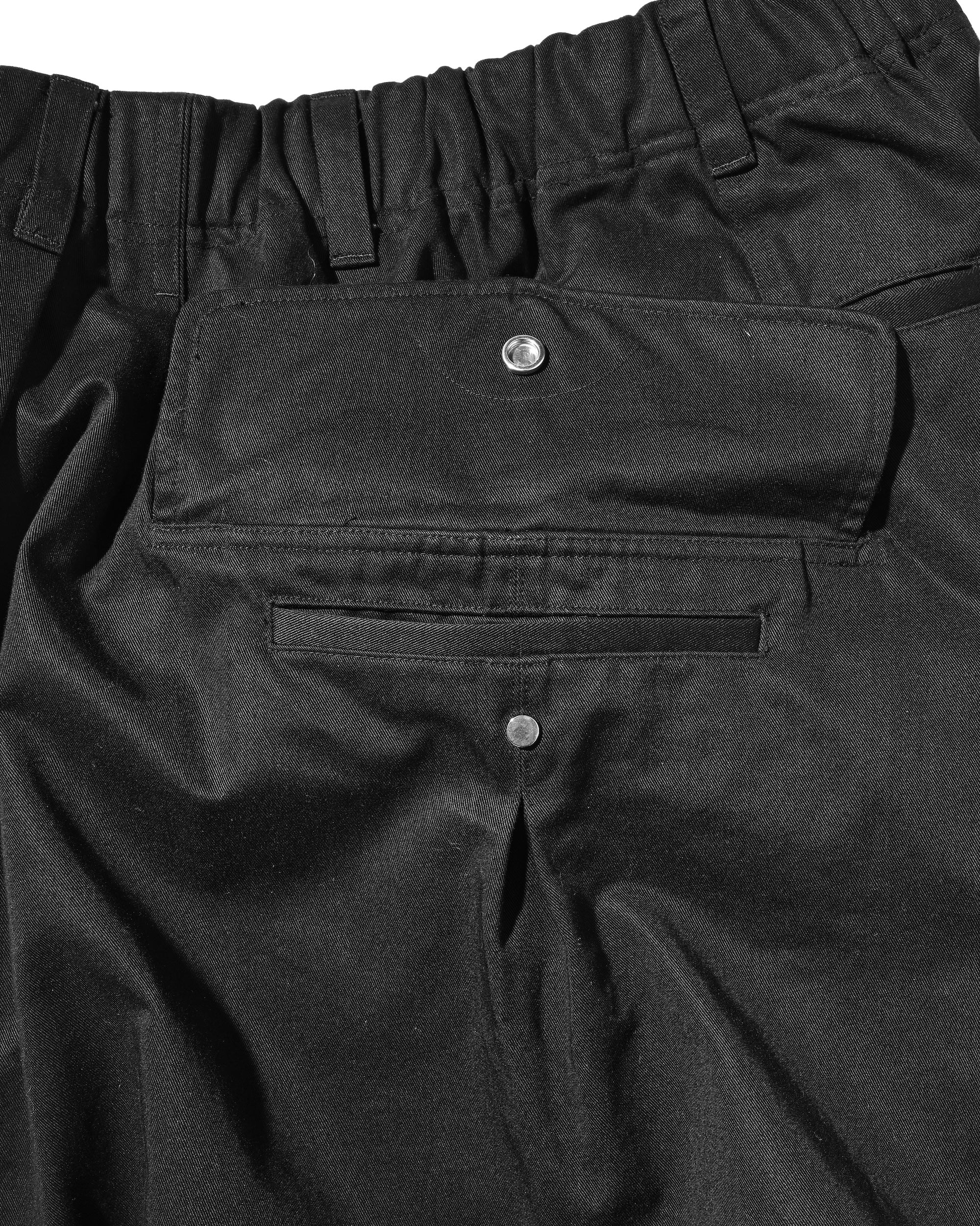【3.14 SAT 20:00- IN STOCK】FLAP WIDE BALLOON HALF PANTS (BLACK)