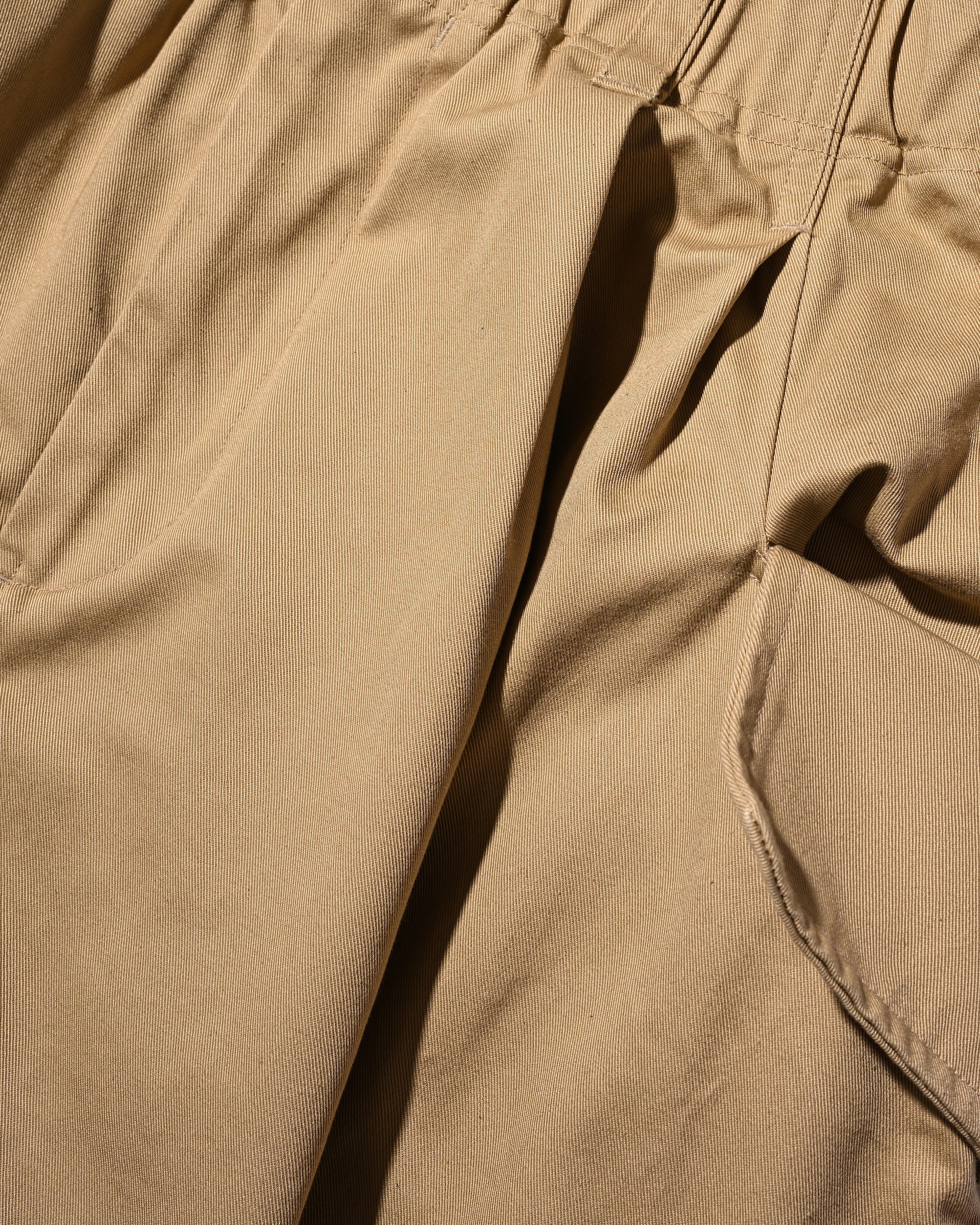 【3.14 SAT 20:00- IN STOCK】FLAP WIDE BALLOON HALF PANTS (BEIGE)
