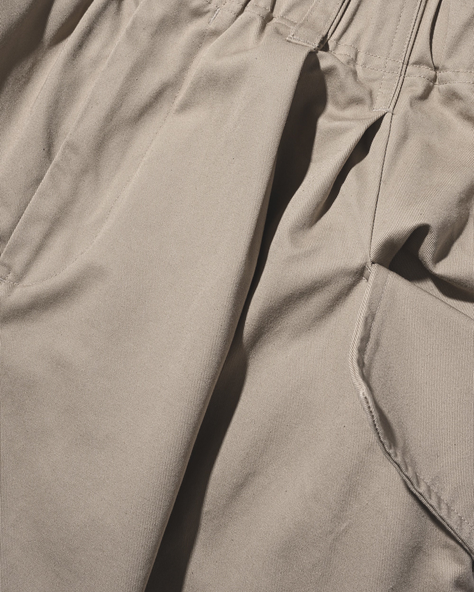 【3.14 SAT 20:00- IN STOCK】FLAP WIDE BALLOON HALF PANTS (GREIGE)