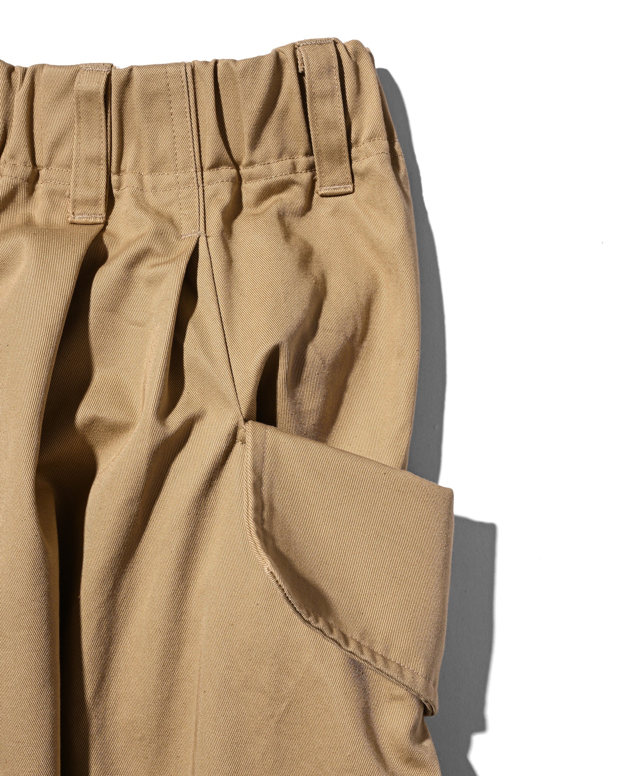 【3.14 SAT 20:00- IN STOCK】FLAP WIDE BALLOON HALF PANTS (BEIGE)