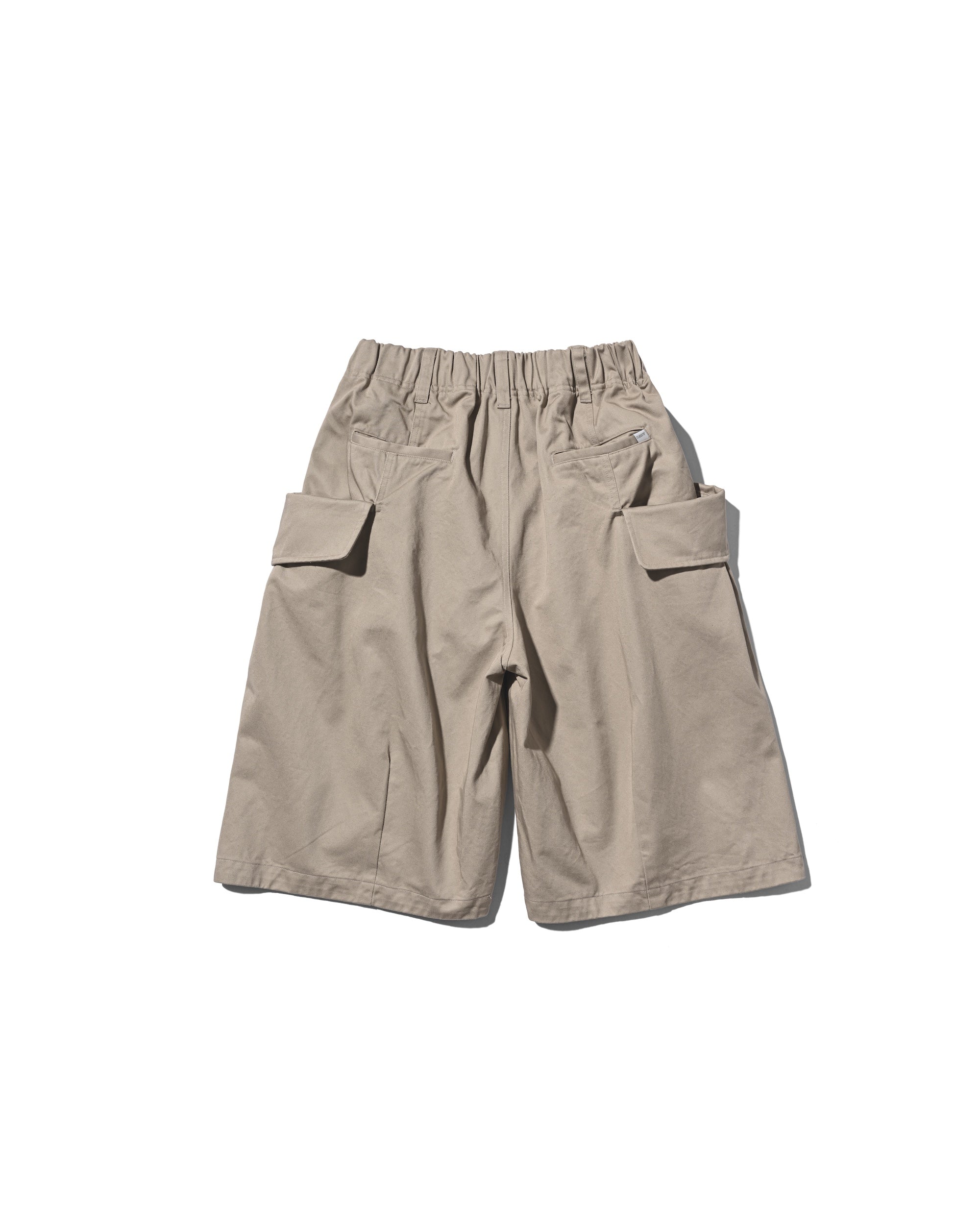 【3.14 SAT 20:00- IN STOCK】FLAP WIDE BALLOON HALF PANTS (GREIGE)