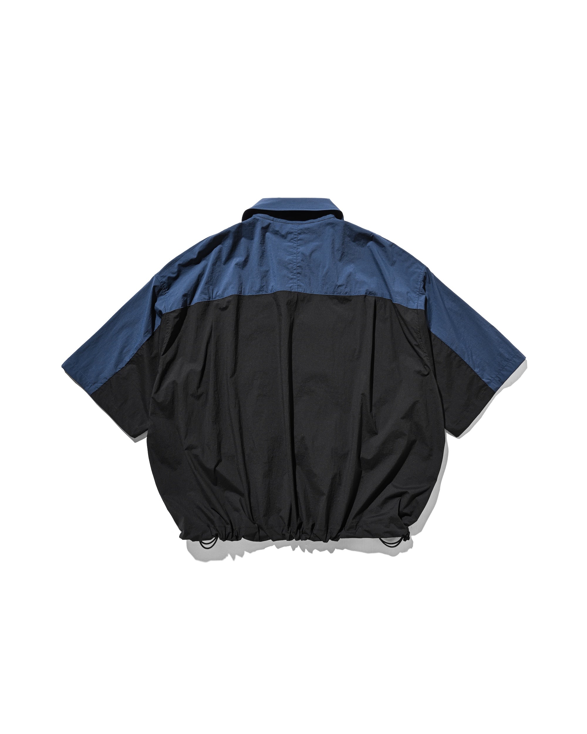 CRISPY NYLON CITY UNIFORM WADING S/S SHIRT (NAVY×BLACK)