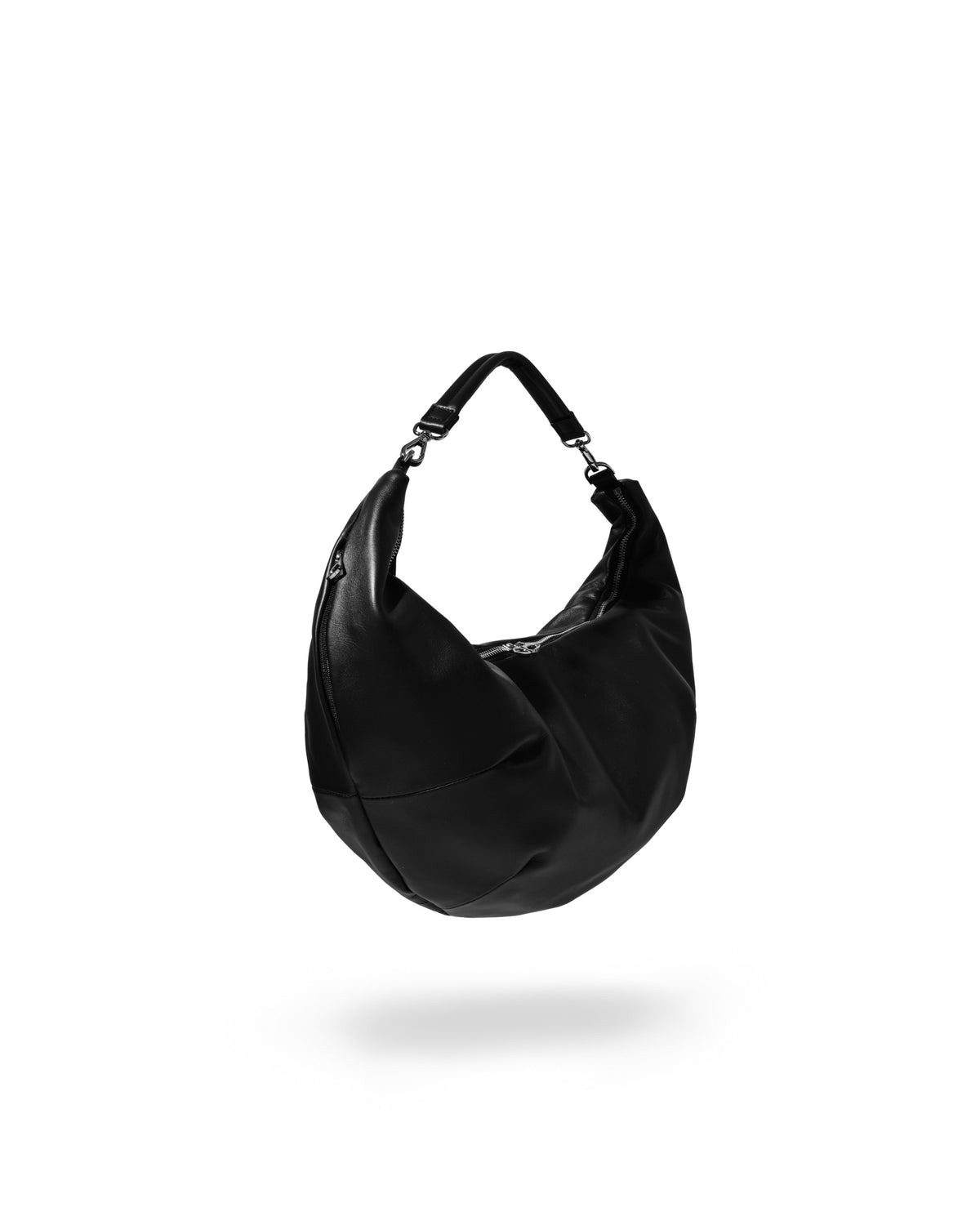 【10.21 WED 20:00- IN STOCK】 LEATHER 2WAY SYSTEM BAG (BLACK)
