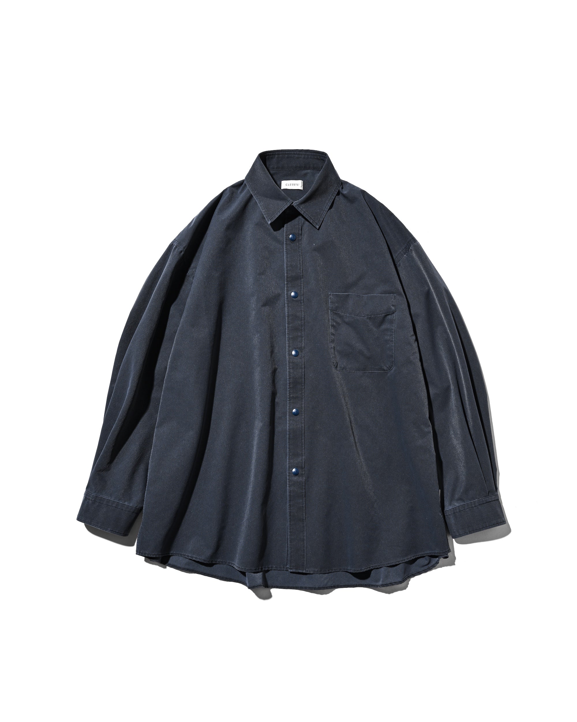 トップス GRADATIONDYED CLASSIC CITY SHIRT clesste VINTAGE EFFECT COOLDOTS® CITY UNIFORM L/S SHIRT (NAVY)