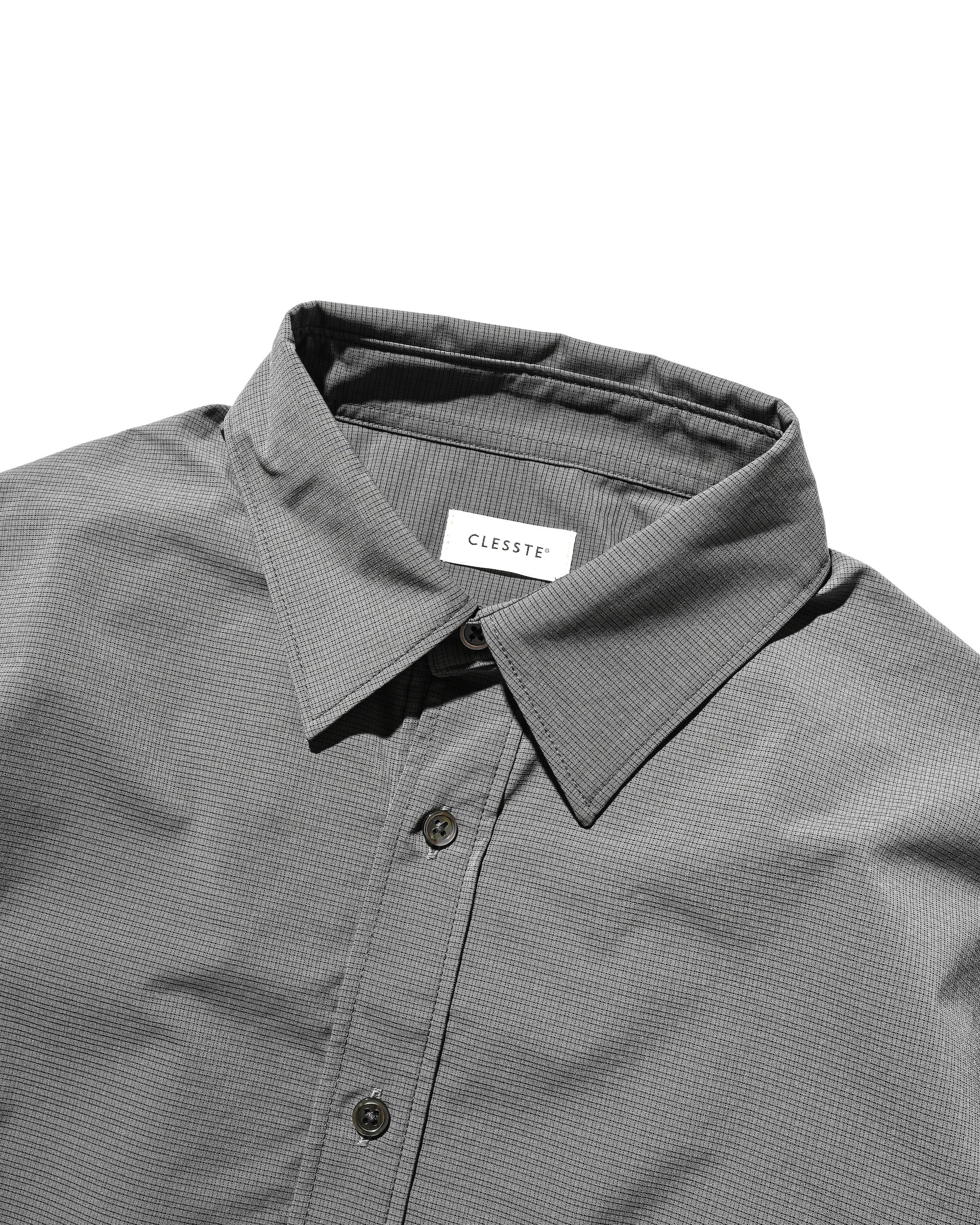 【4.25 SAT 20:00- IN STOCK】MINI PLAID S/S PULLOVER SHIRT (CHARCOAL)