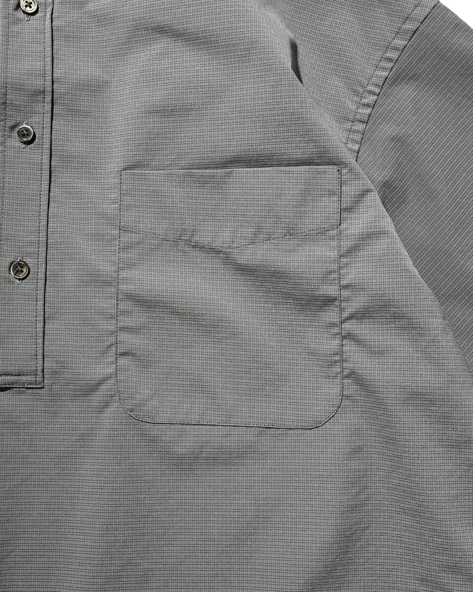 【4.25 SAT 20:00- IN STOCK】MINI PLAID S/S PULLOVER SHIRT (CHARCOAL)