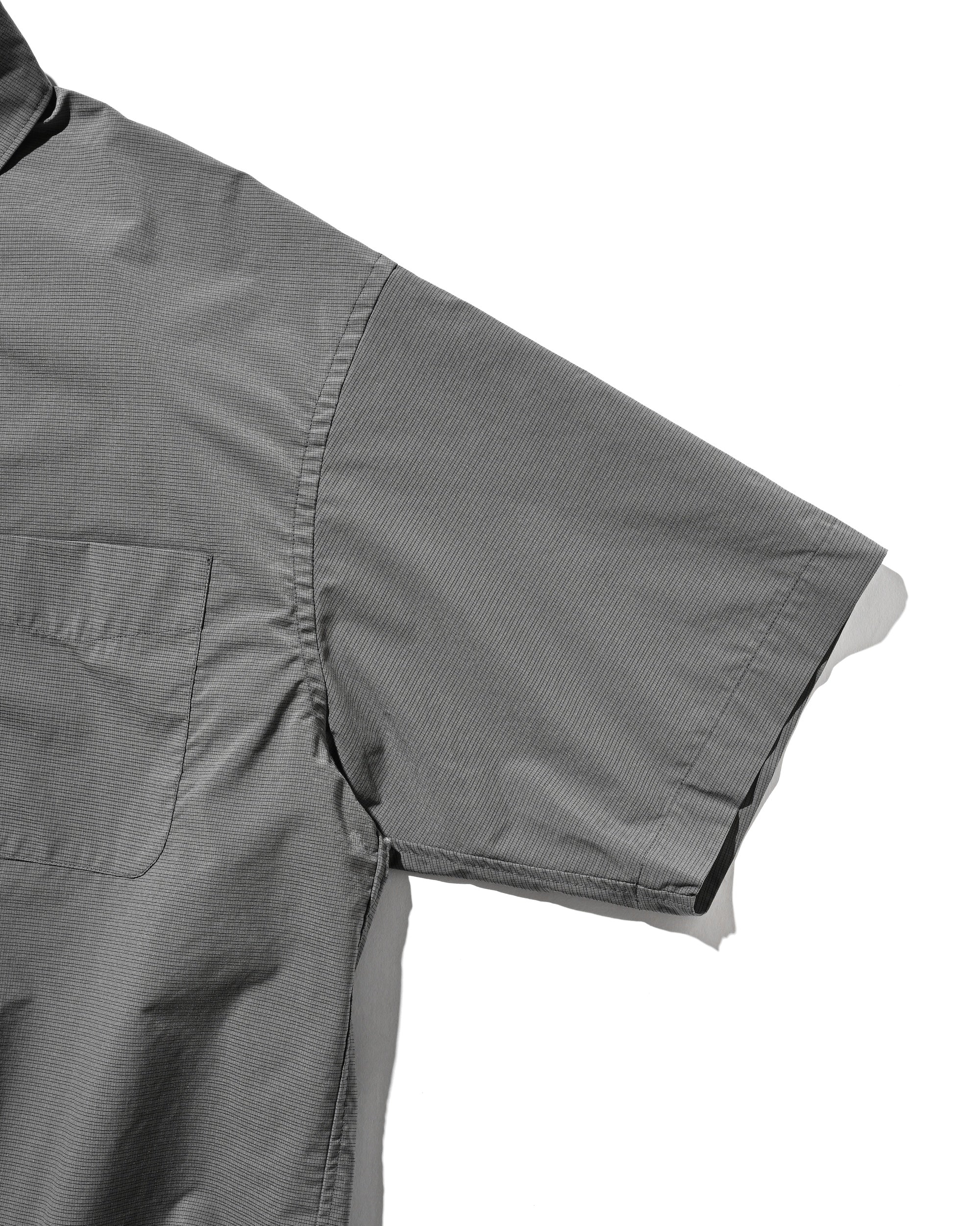 【4.25 SAT 20:00- IN STOCK】MINI PLAID S/S PULLOVER SHIRT (CHARCOAL)