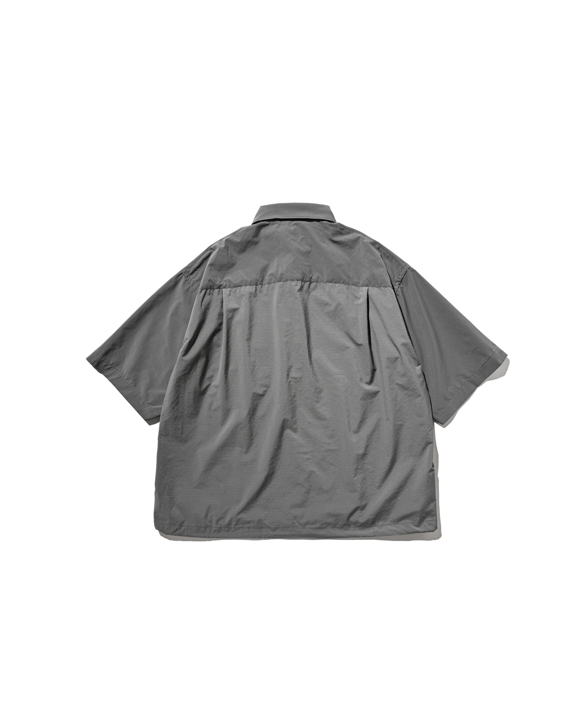 【4.25 SAT 20:00- IN STOCK】MINI PLAID S/S PULLOVER SHIRT (CHARCOAL)