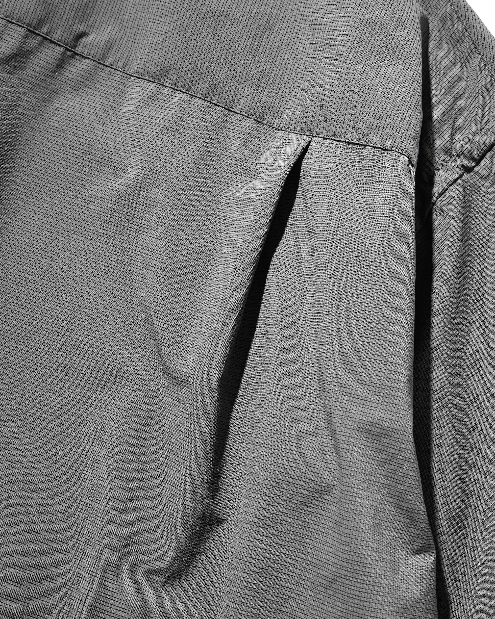 【4.25 SAT 20:00- IN STOCK】MINI PLAID S/S PULLOVER SHIRT (CHARCOAL)