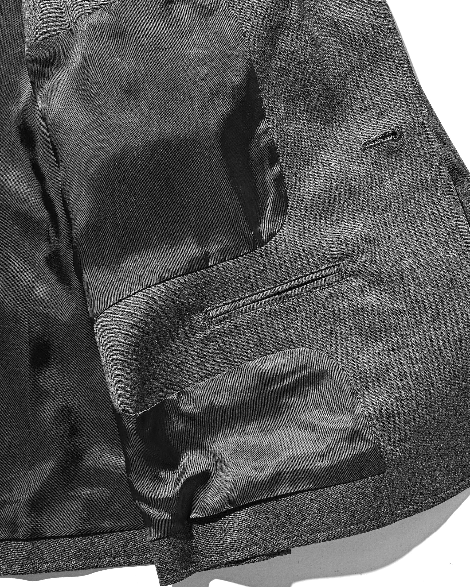 【9.6 SAT 20:00- IN STOCK】WOOL GABARDINE CITY UNIFORM TAILORED JACKET (GRAY)