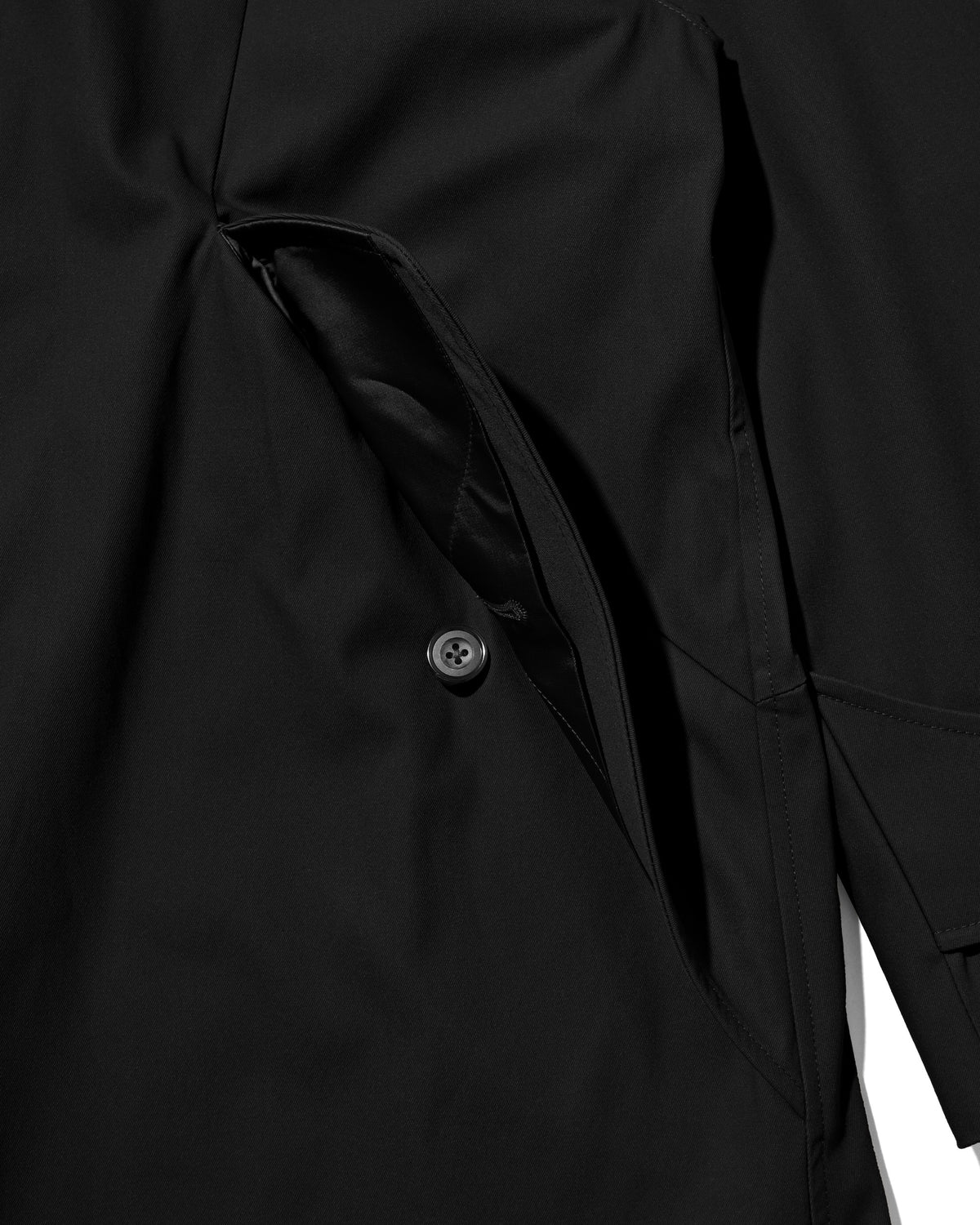 【10.31 SAT 20:00- IN STOCK】 T/C GABARDINE CITY BALMACAAN COAT (BLACK)