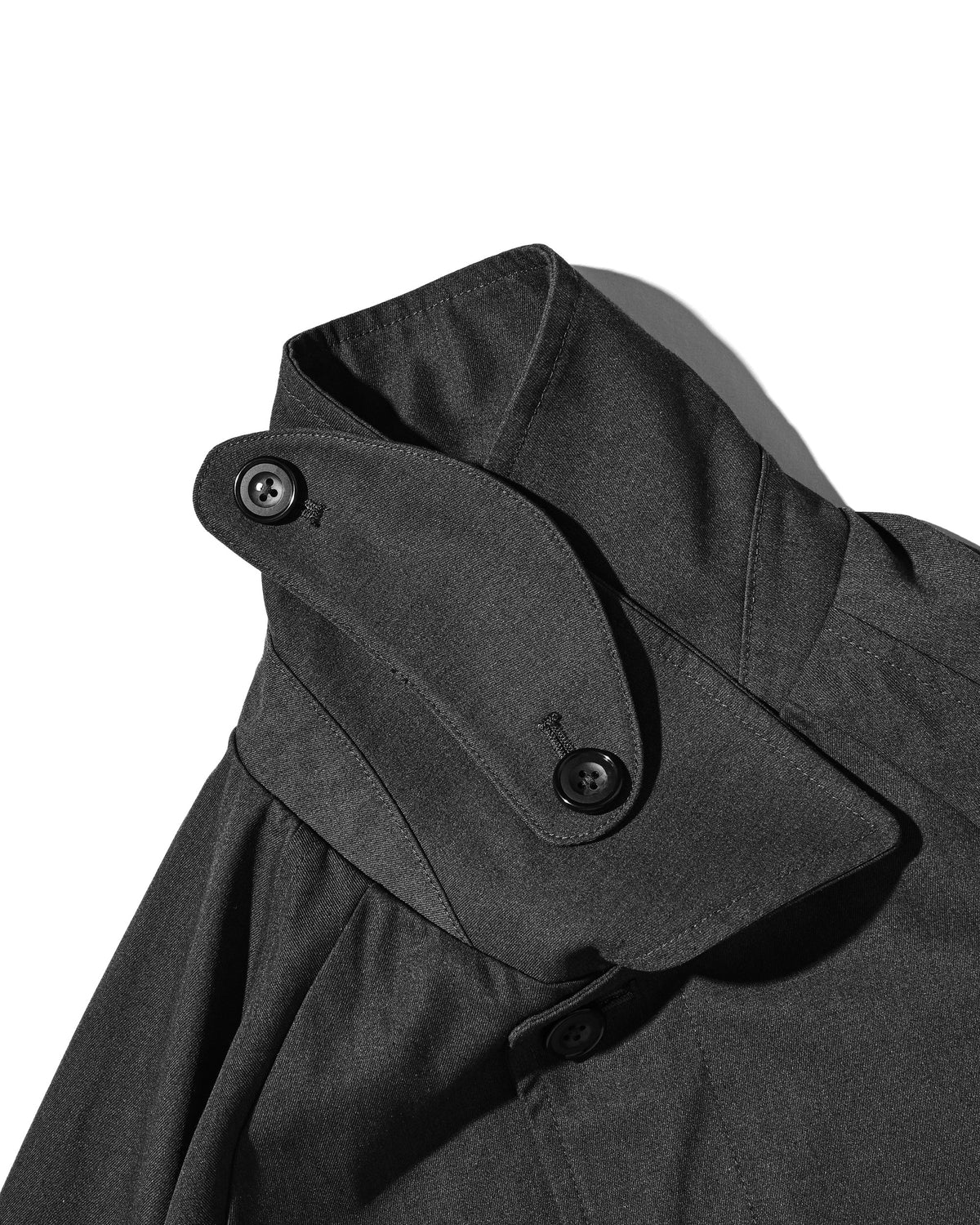 【10.31 SAT 20:00- IN STOCK】 T/C GABARDINE CITY BALMACAAN COAT (CHARCOAL)
