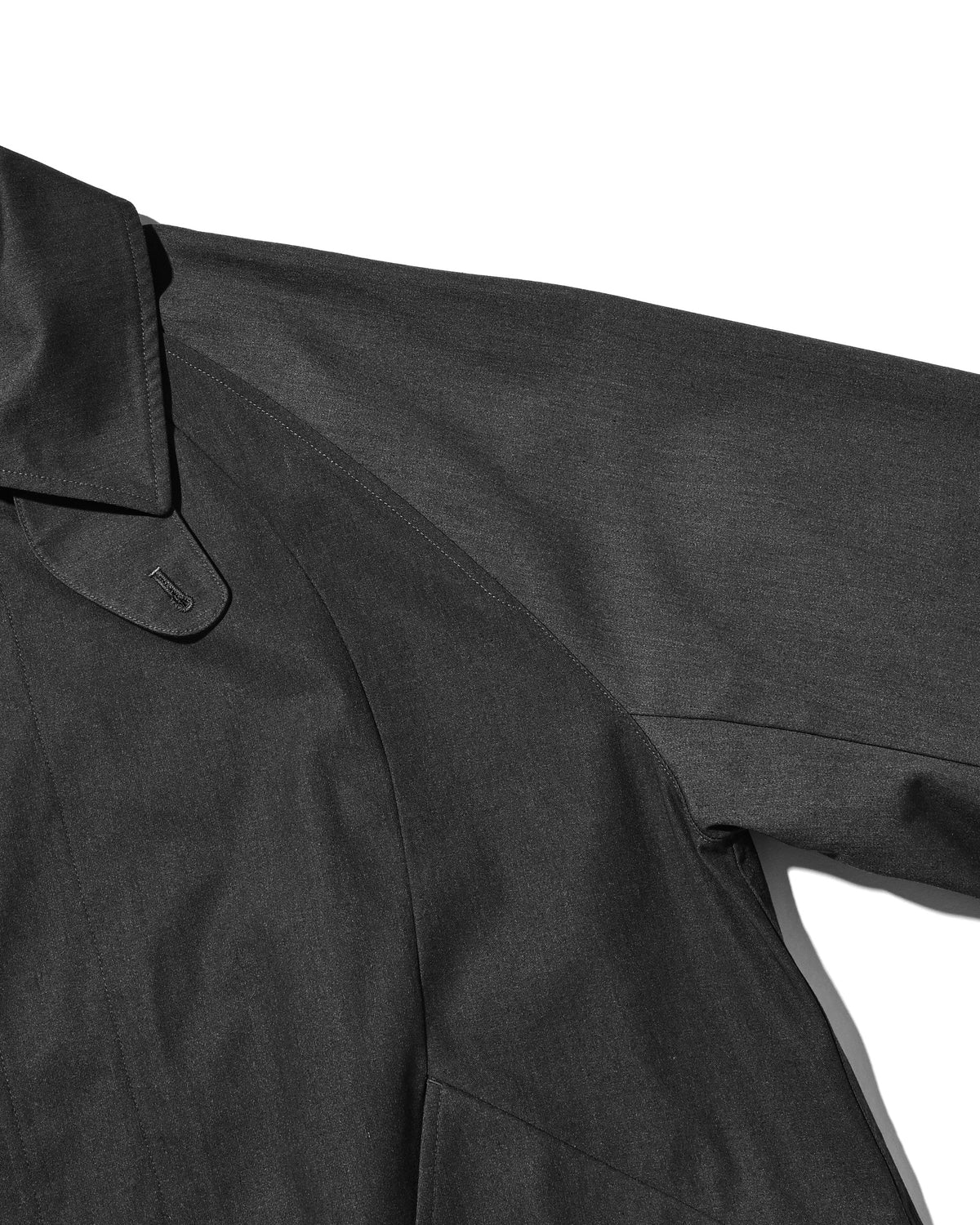 【10.31 SAT 20:00- IN STOCK】 T/C GABARDINE CITY BALMACAAN COAT (CHARCOAL)