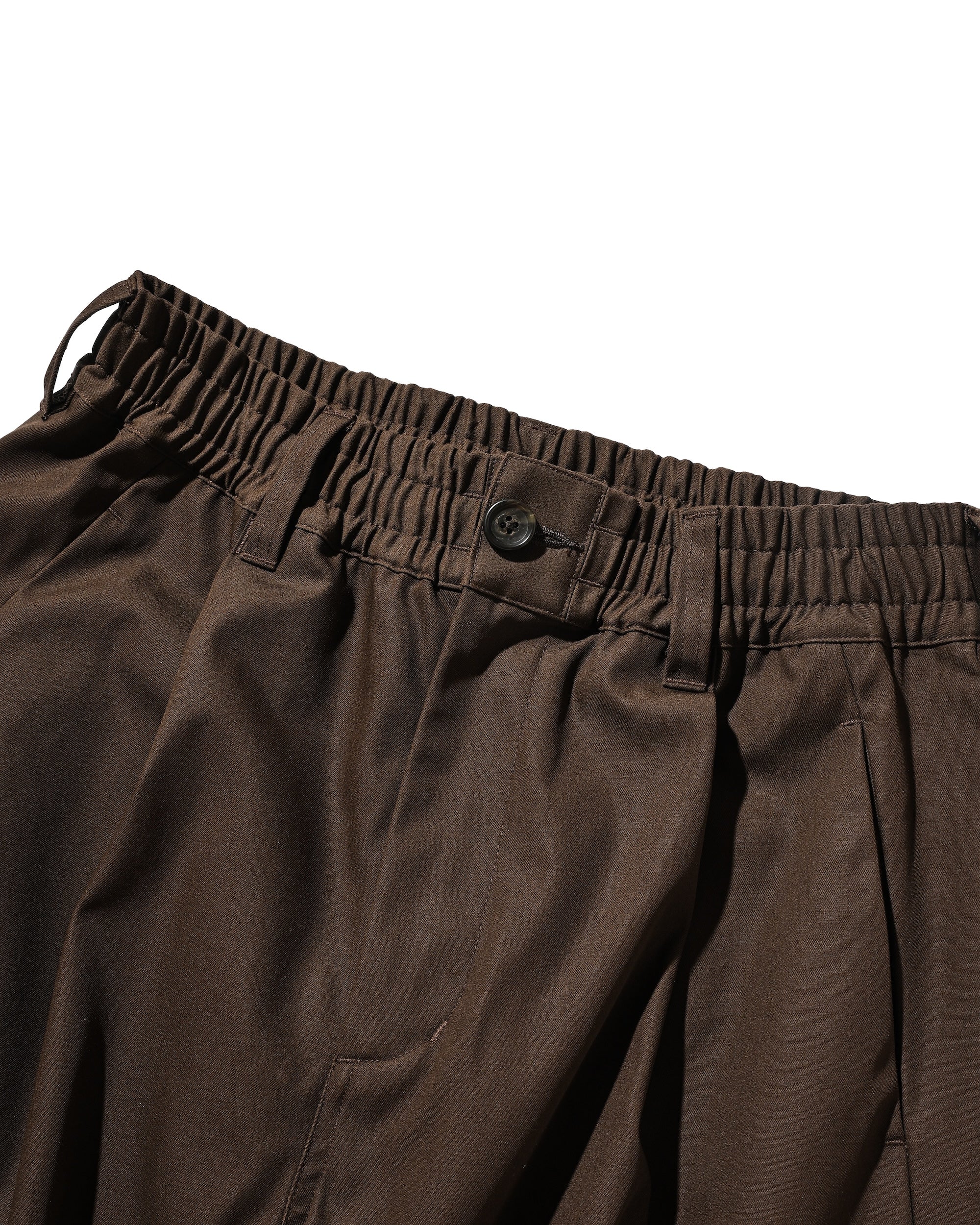 【9.10 WED 20:00- IN STOCK】BARREL LEG EASY PANTS (BROWN)