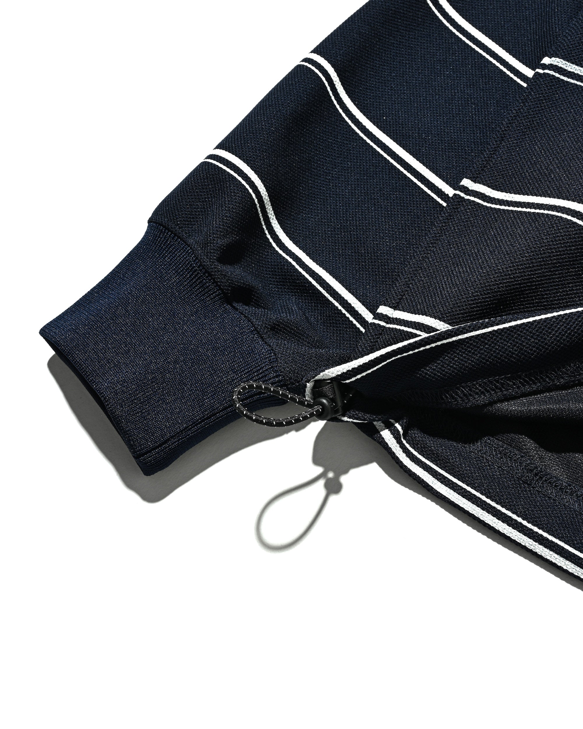 THICK/THIN STRIPE ACTIVE CITY POLO L/S SHIRTS (NAVY)
