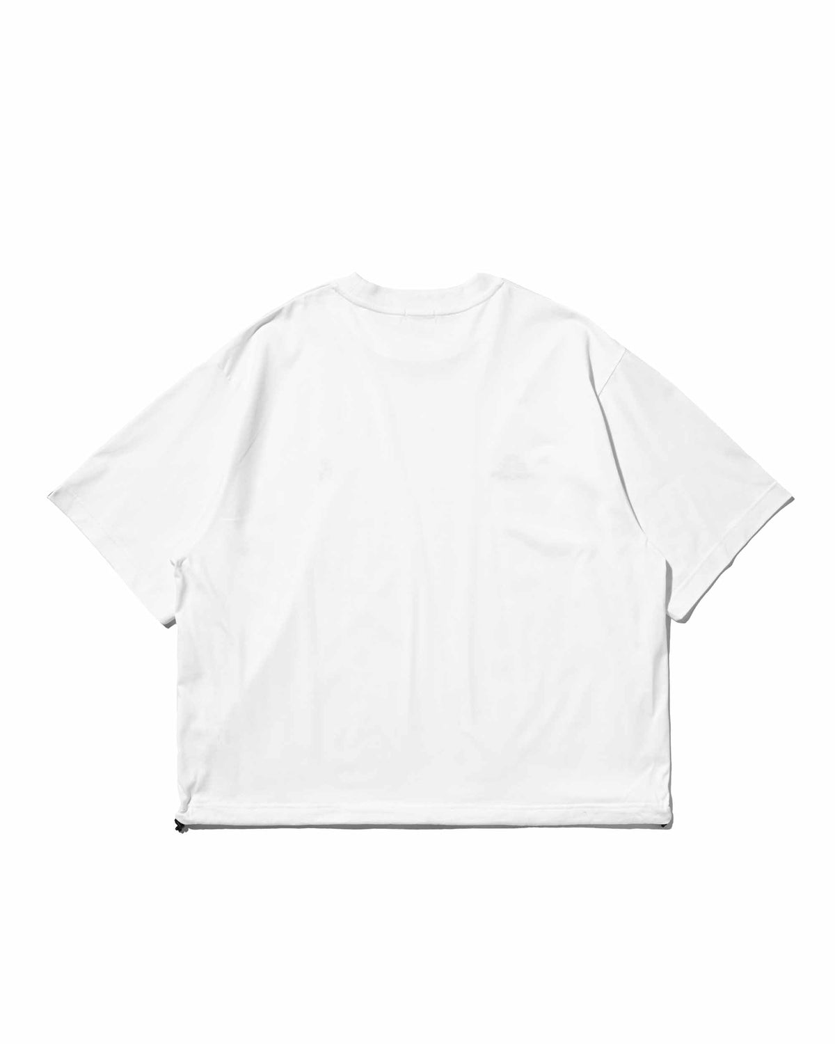 【10.4 SUN 20:00- IN STOCK】【LIMITED】 “YES G♡♡D MARKET" S/S T-SHIRT WITH DRAWSTRINGS (WHITE)