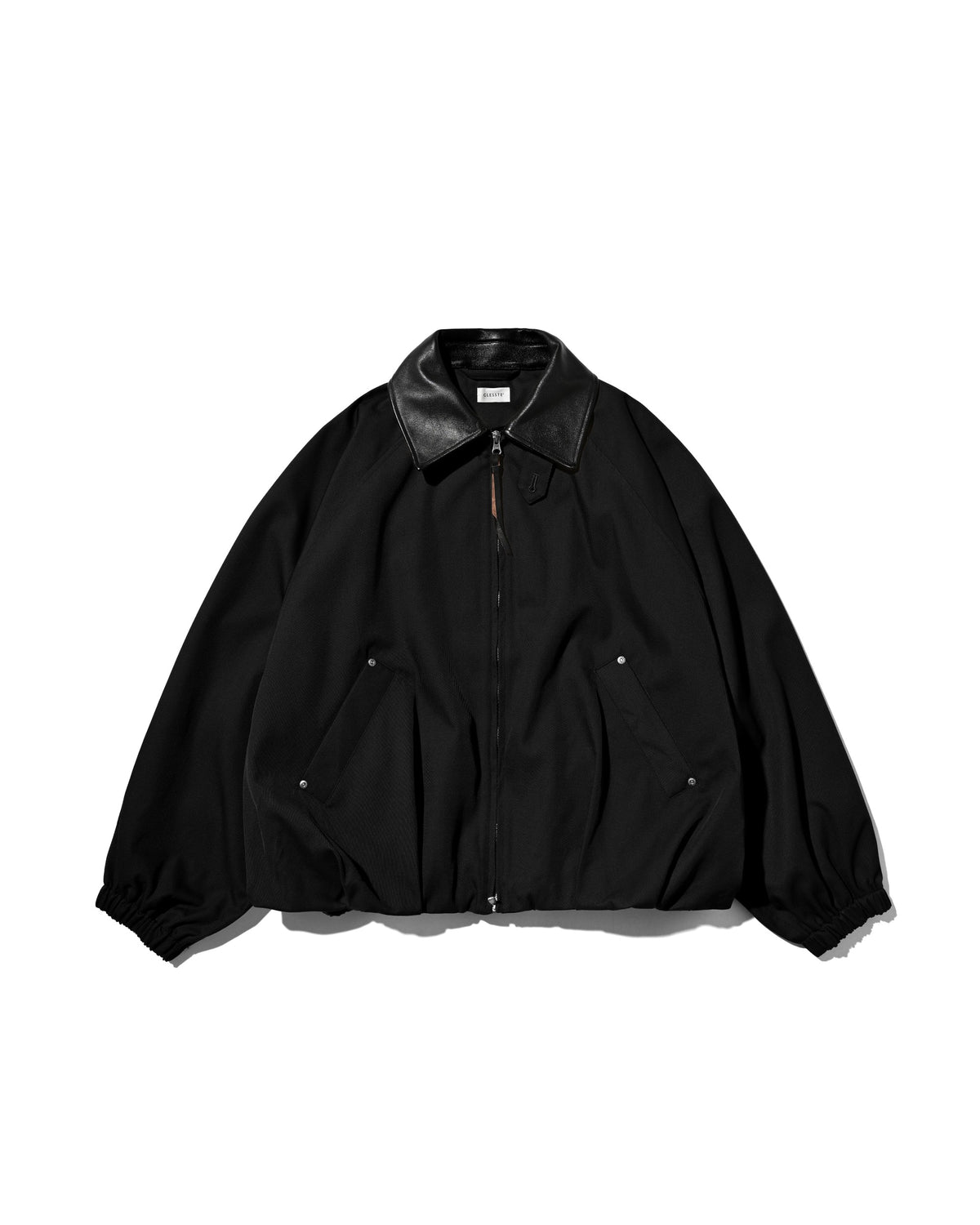 【10.7 WED 20:00- IN STOCK】 WOOL KERSEY CITY UTILITY BALLOON JACKET (BLACK)