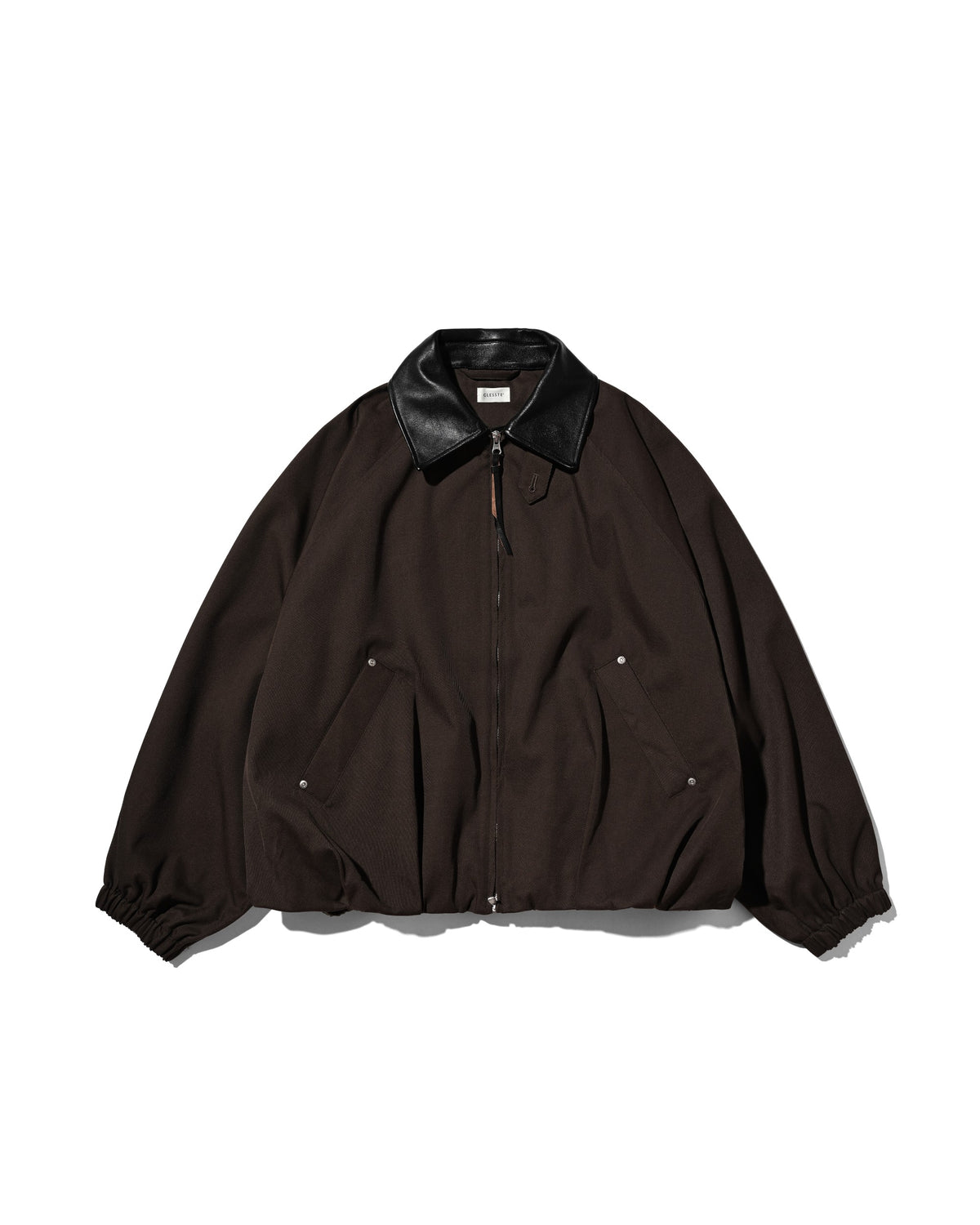 【10.7 WED 20:00- IN STOCK】 WOOL KERSEY CITY UTILITY BALLOON JACKET (BROWN)