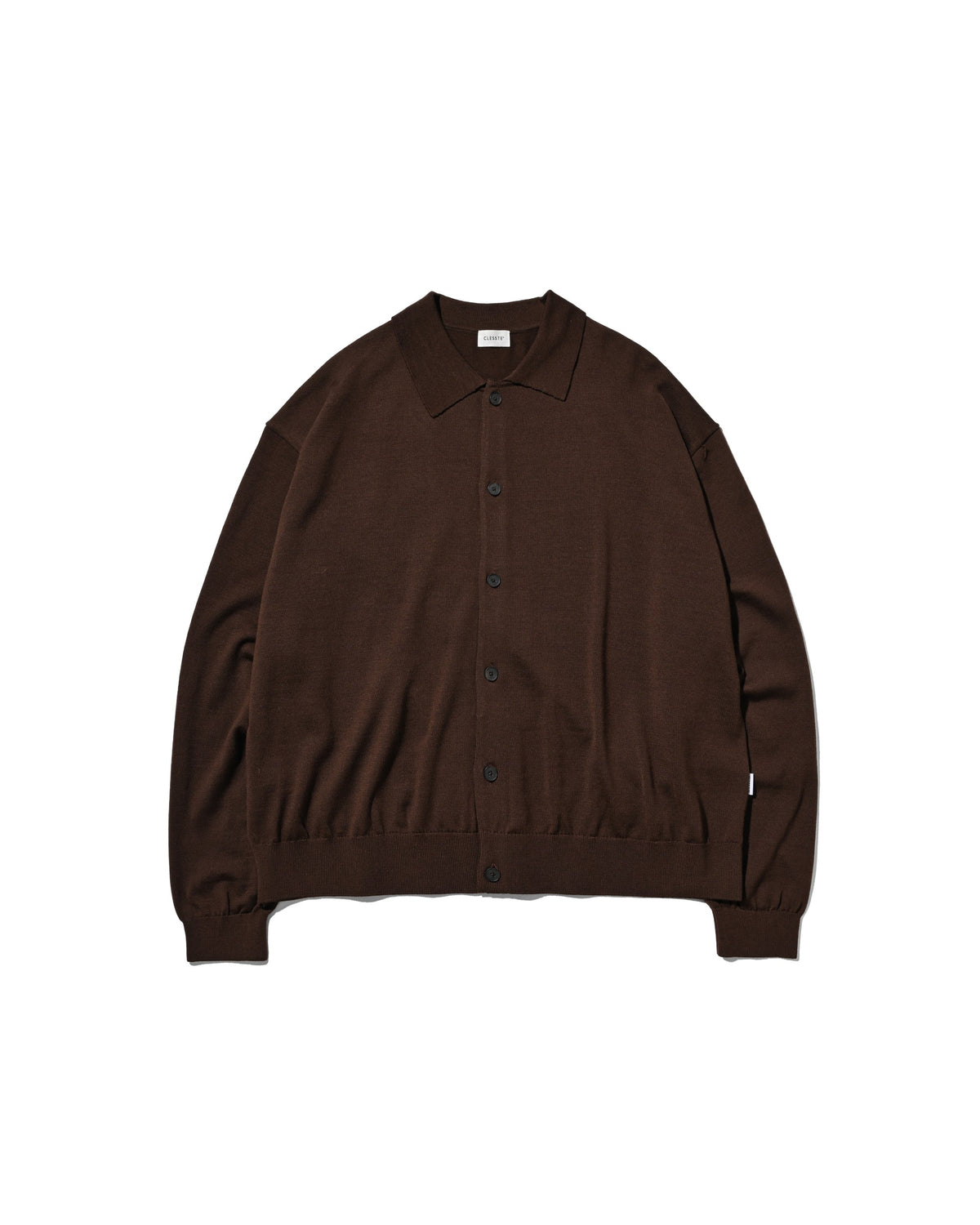 【10.21 WED 20:00- IN STOCK】 12G WOOL KNIT COLLARED CARDIGAN (BROWN)