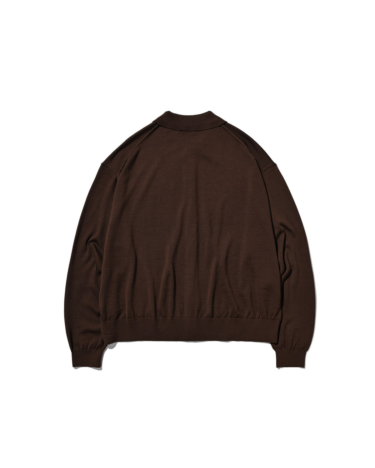 【10.21 WED 20:00- IN STOCK】 12G WOOL KNIT COLLARED CARDIGAN (BROWN)